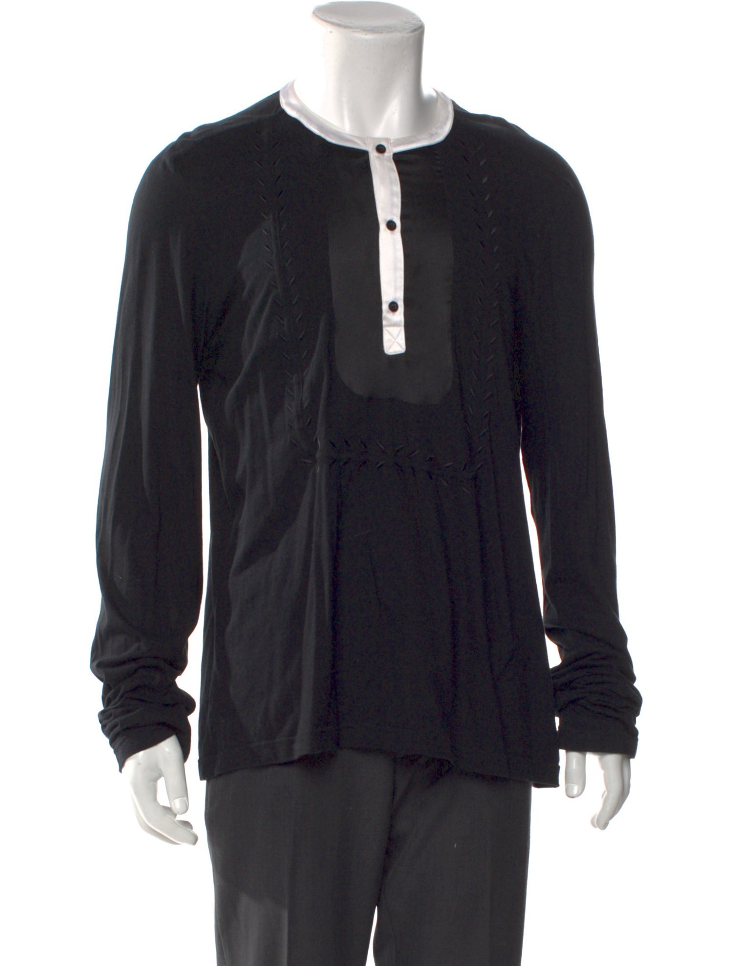 Just Cavalli Crew Neck Long Sleeve Henley