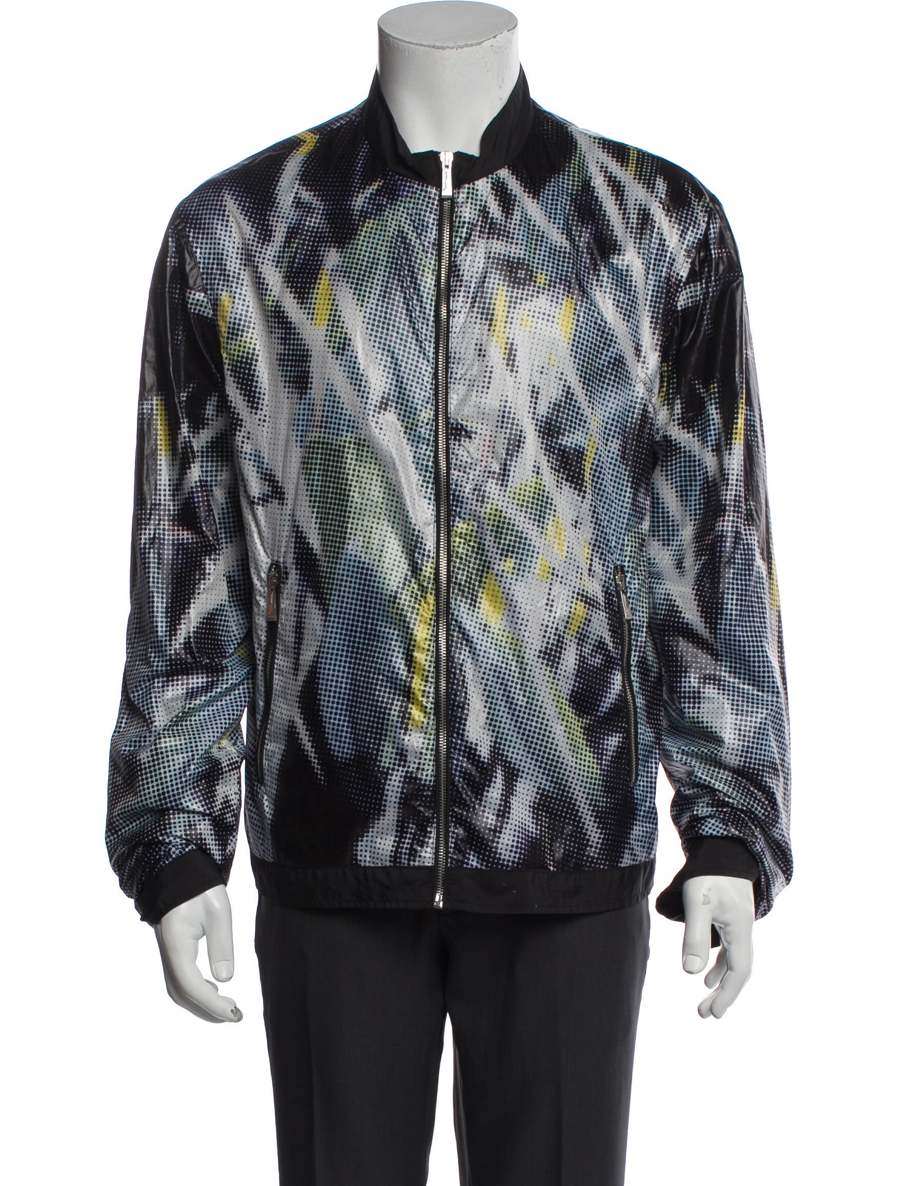Just Cavalli Graphic Print Denim Jacket