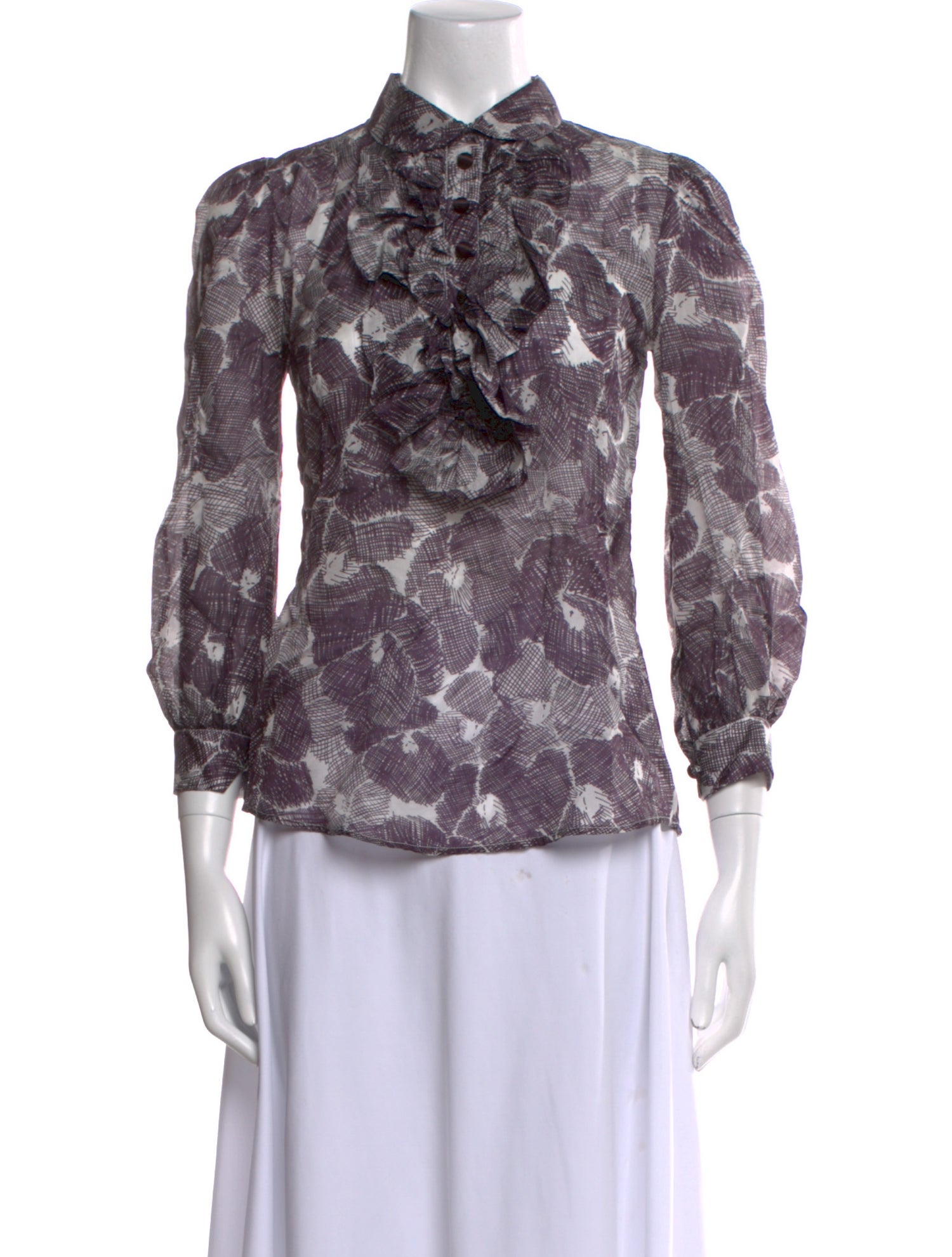 Just Cavalli Silk Printed Blouse