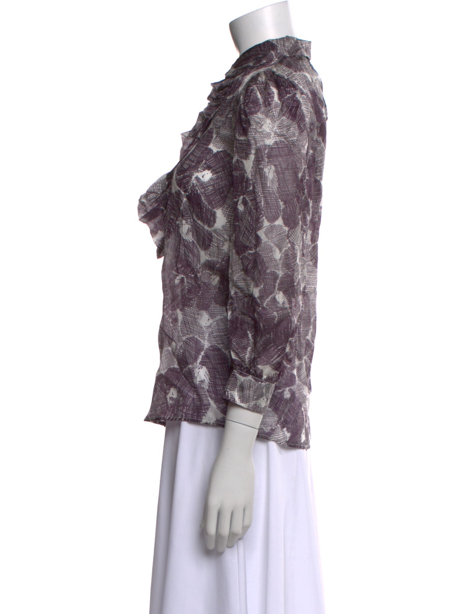 Just Cavalli Silk Printed Blouse