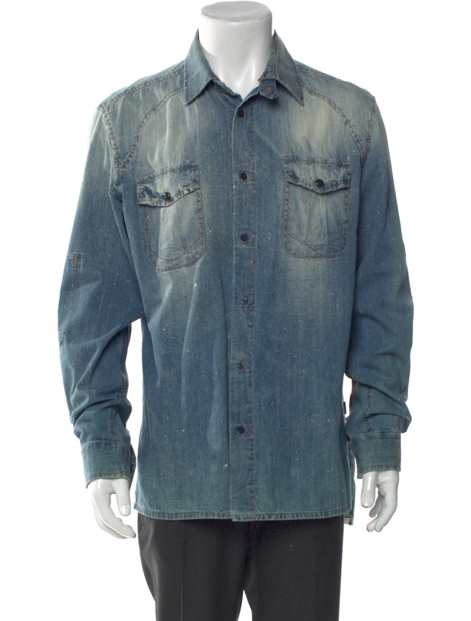 Just Cavalli 2011 Long Sleeve Denim Shirt