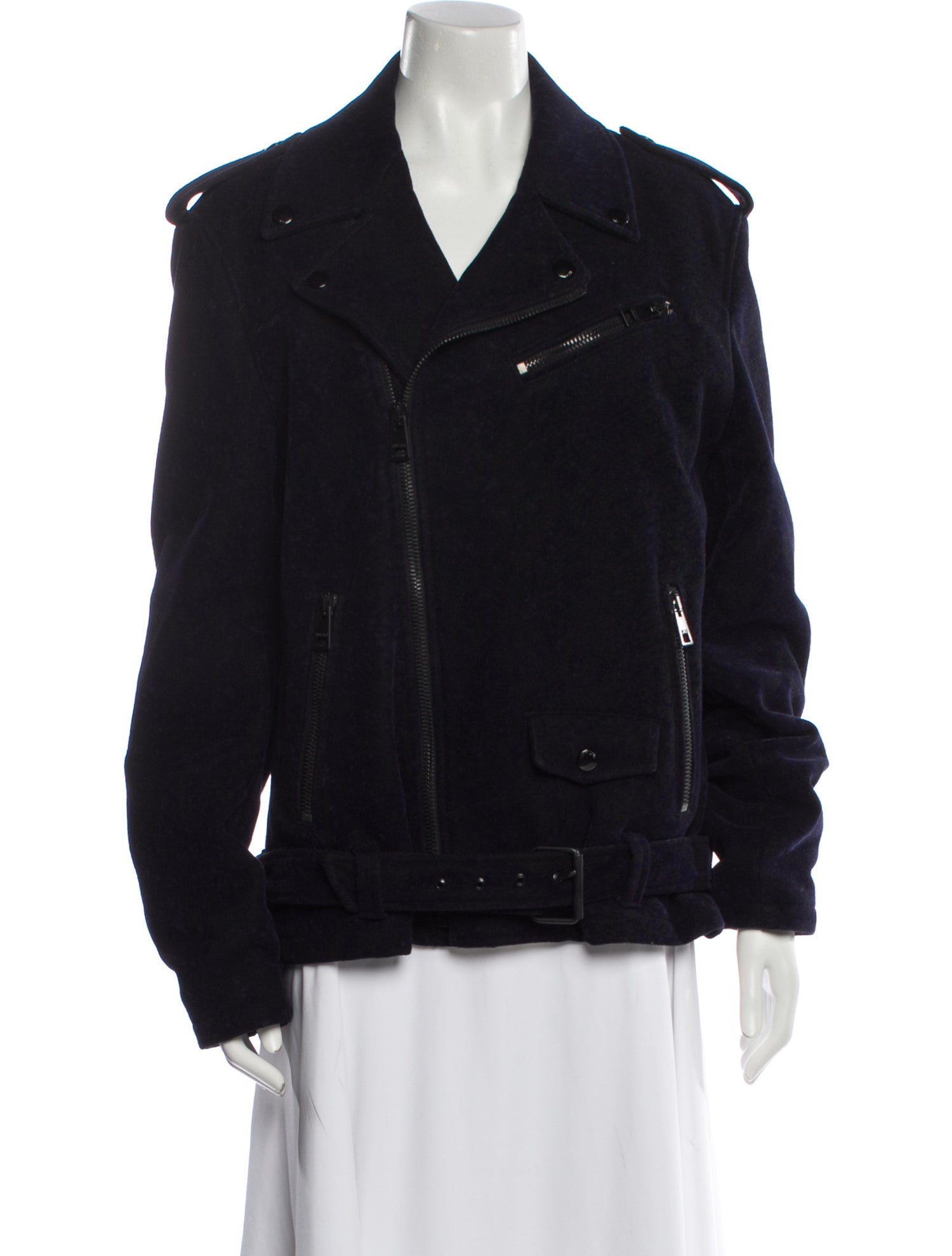 Just Cavalli Wool Biker Jacket