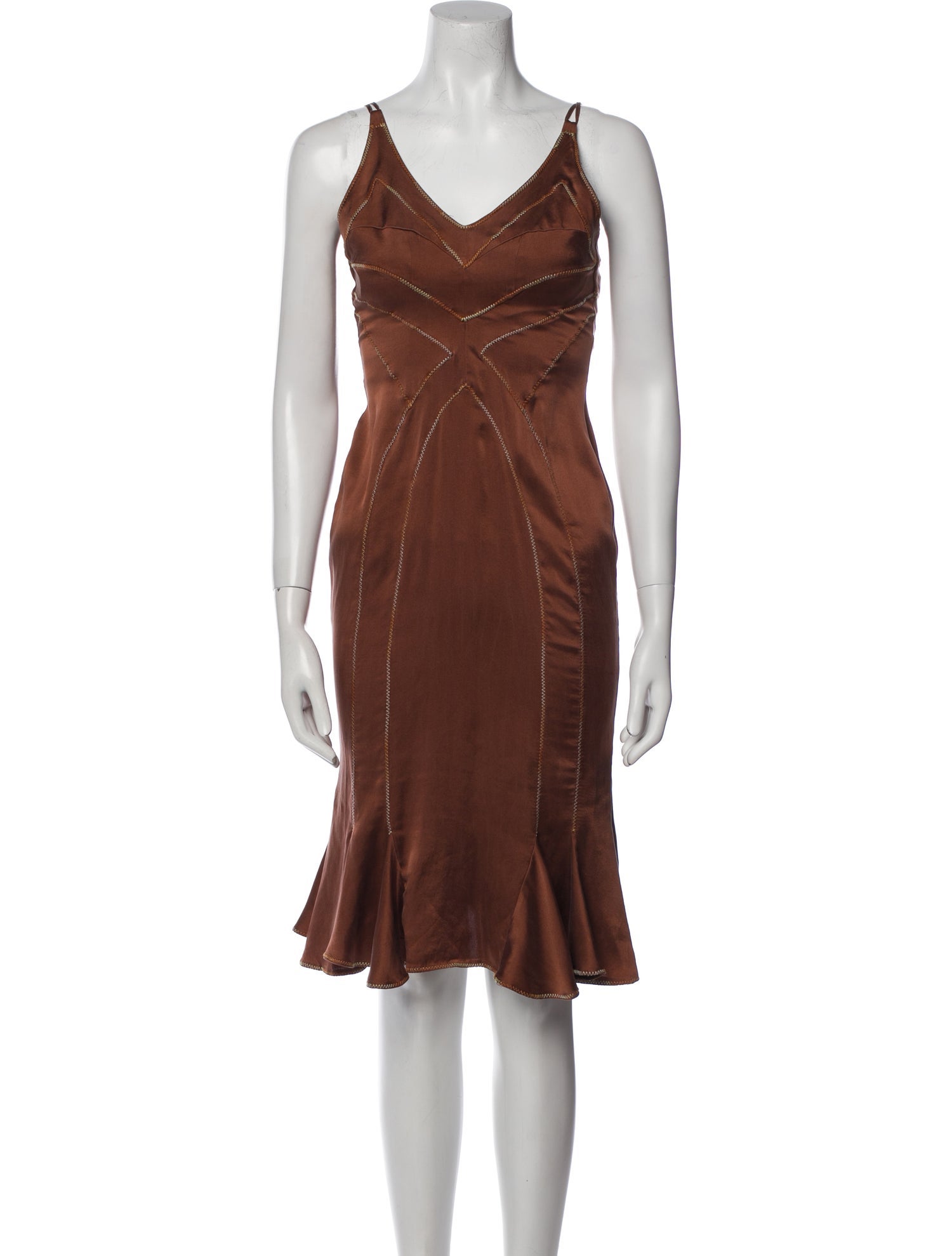 Just Cavalli Silk Midi Length Dress