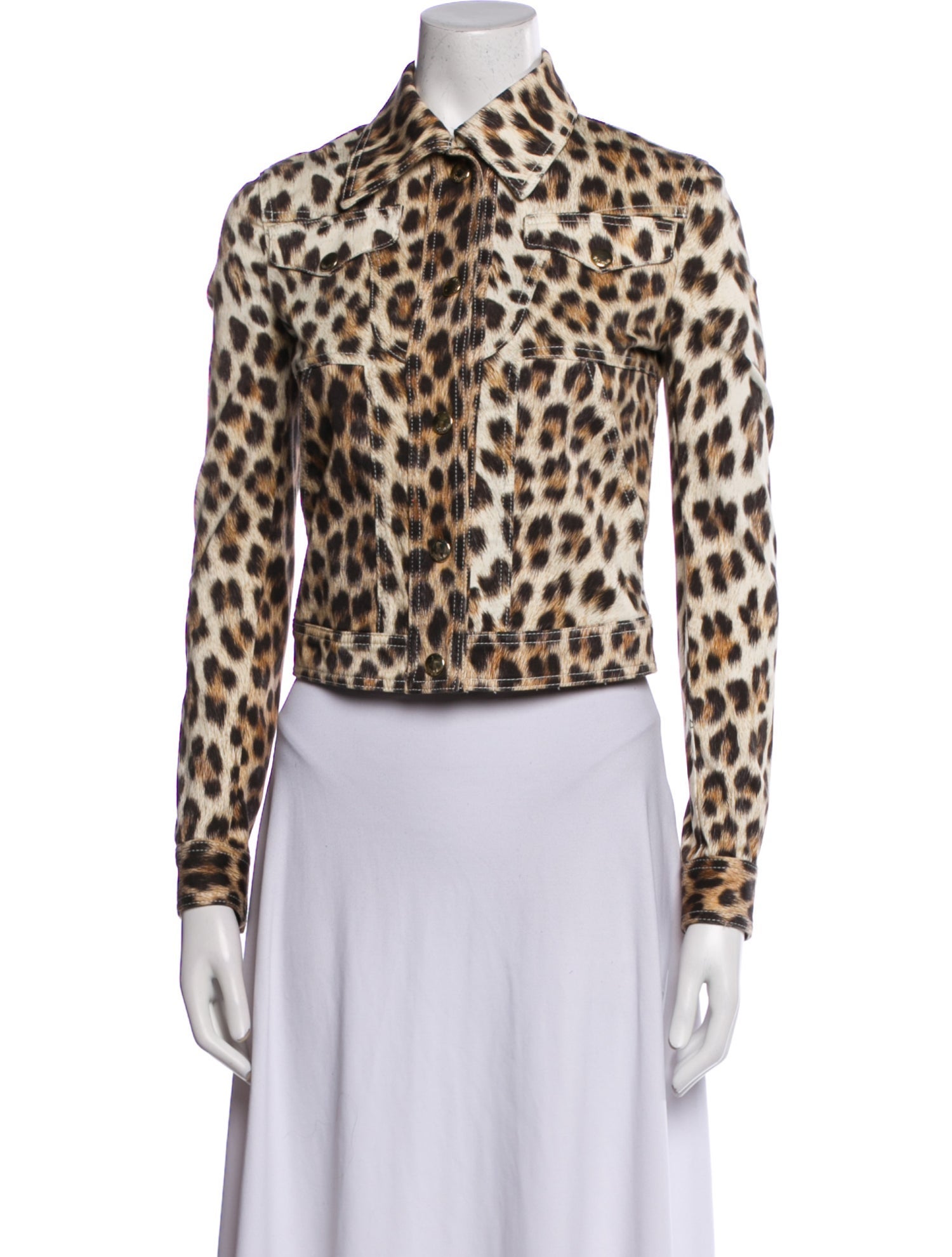 Just Cavalli Animal Print Biker Jacket