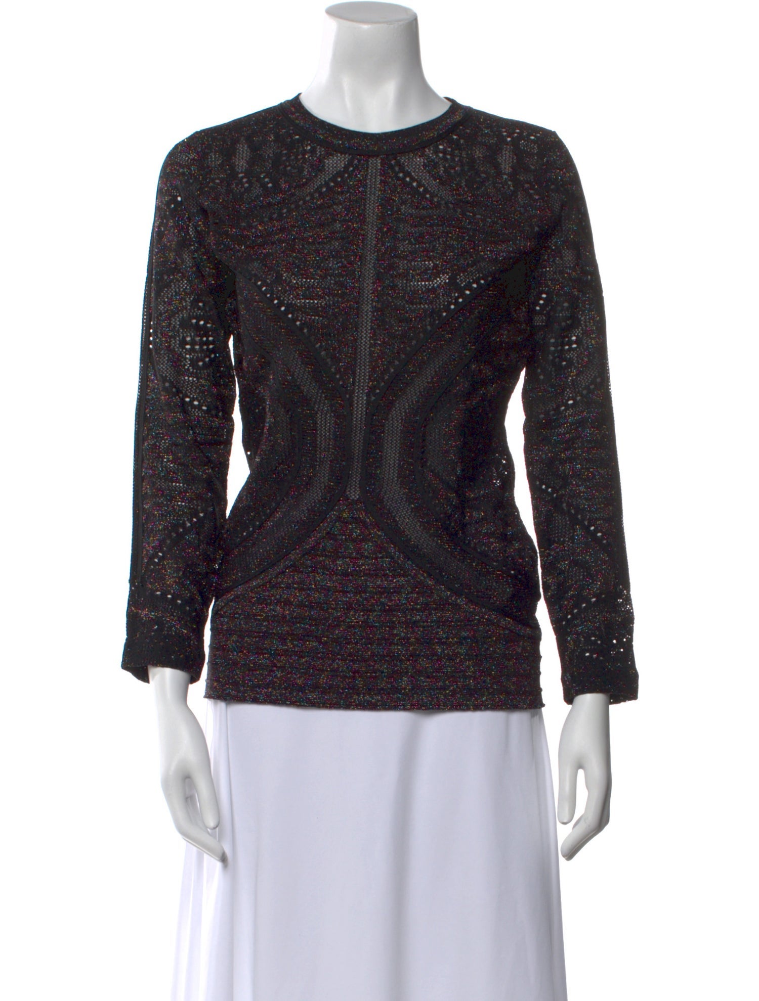 Just Cavalli Printed Crew Neck Top