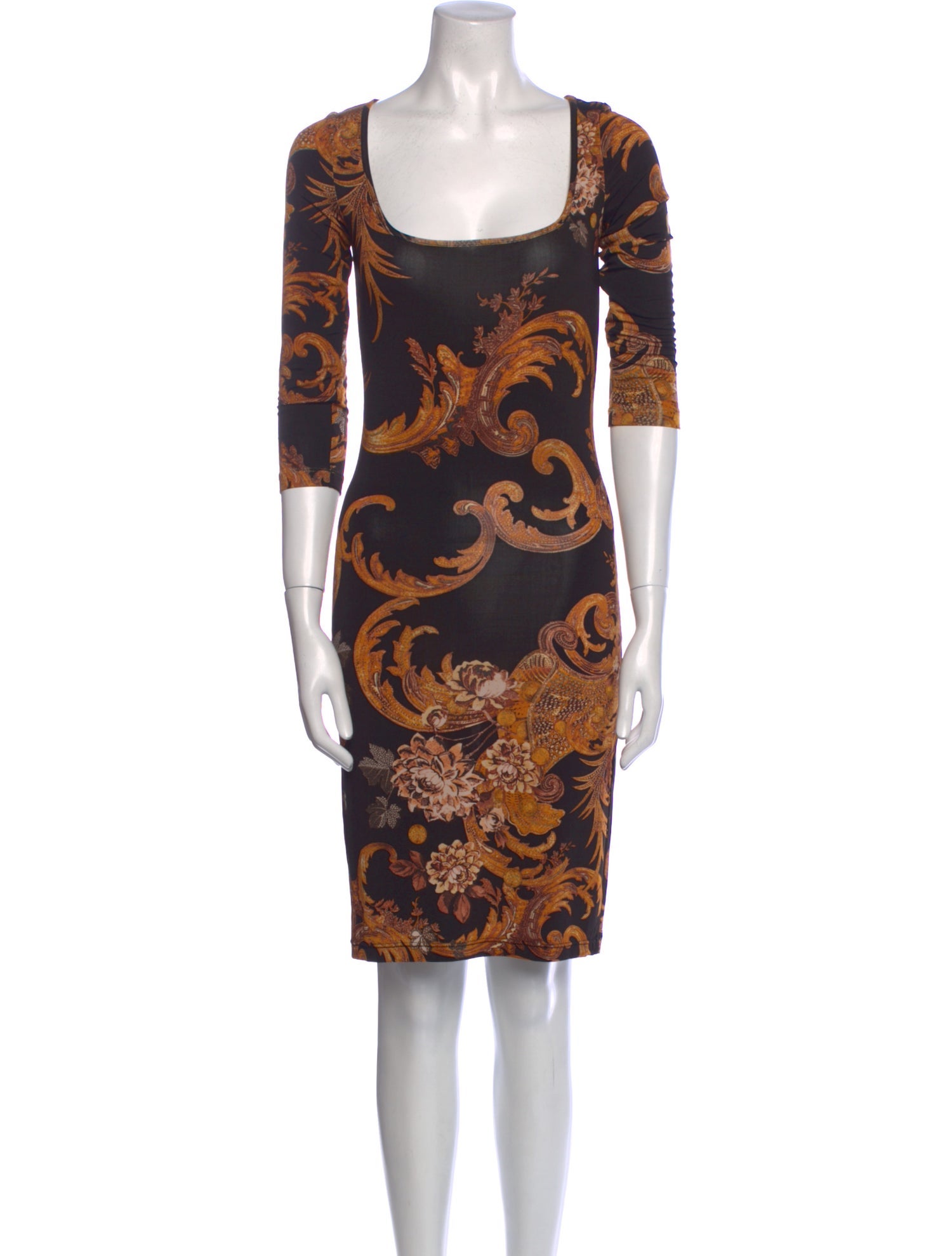 Just Cavalli Paisley Print Knee-Length Dress