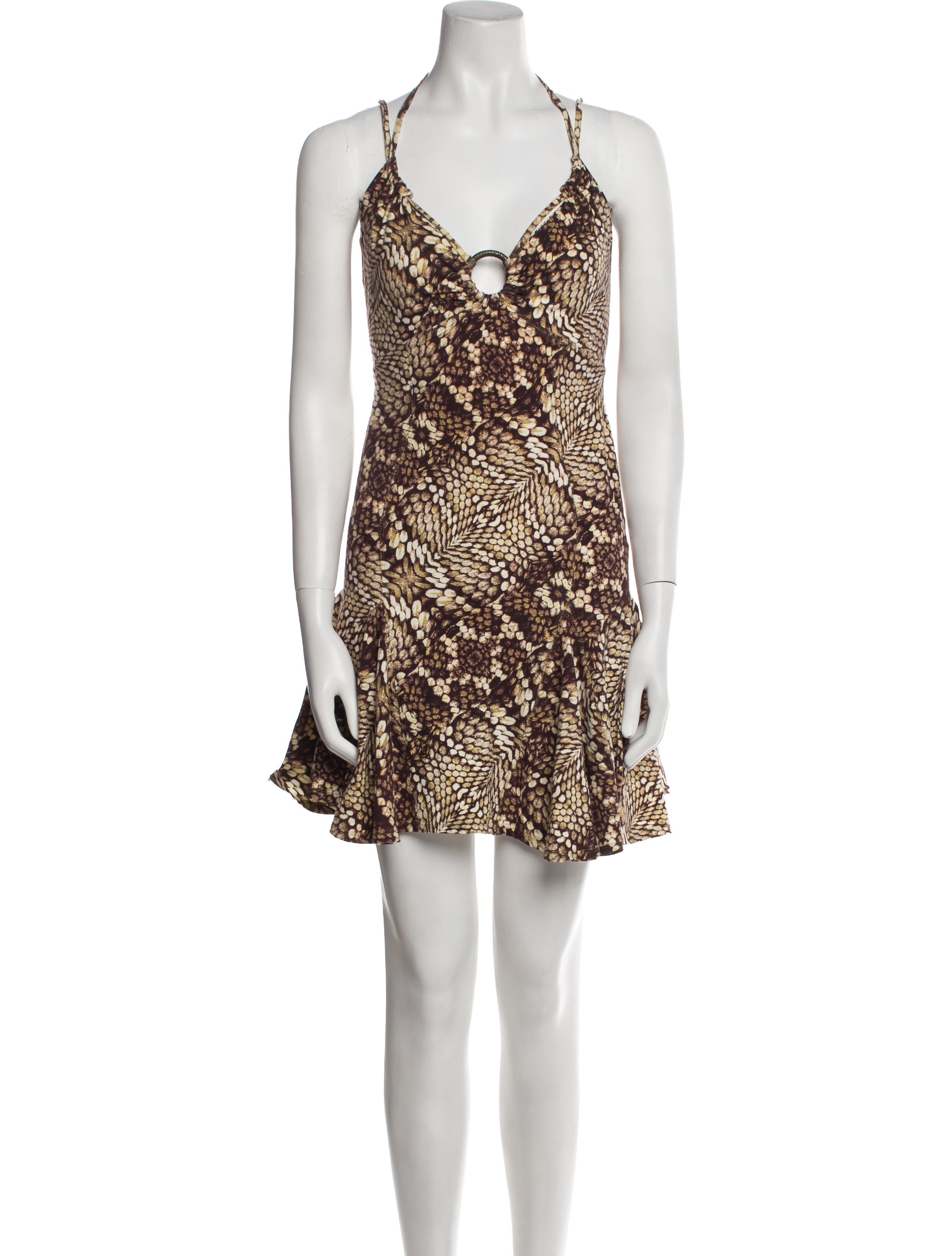 Just Cavalli Animal Print Mini Dress