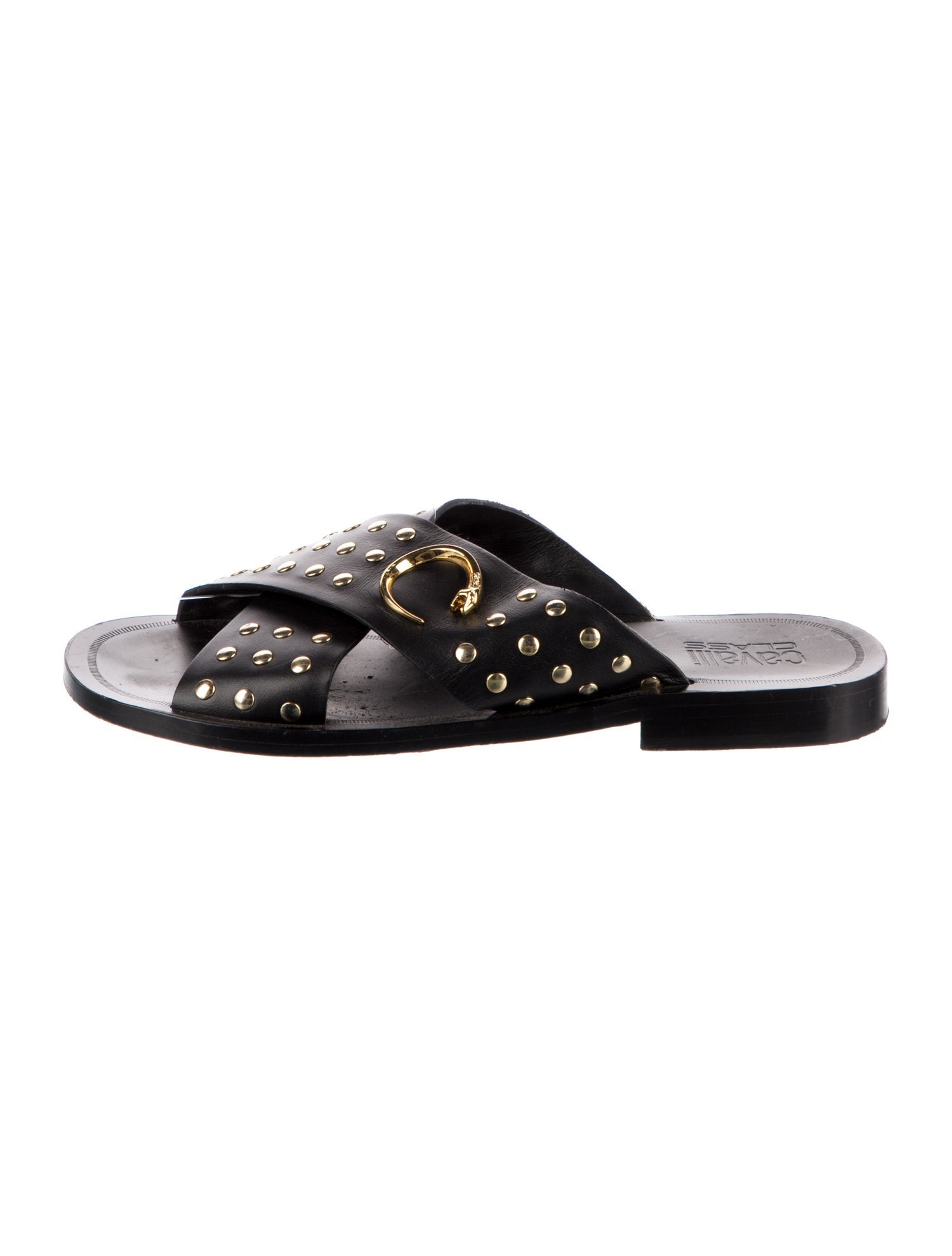 Just Cavalli Leather Slides