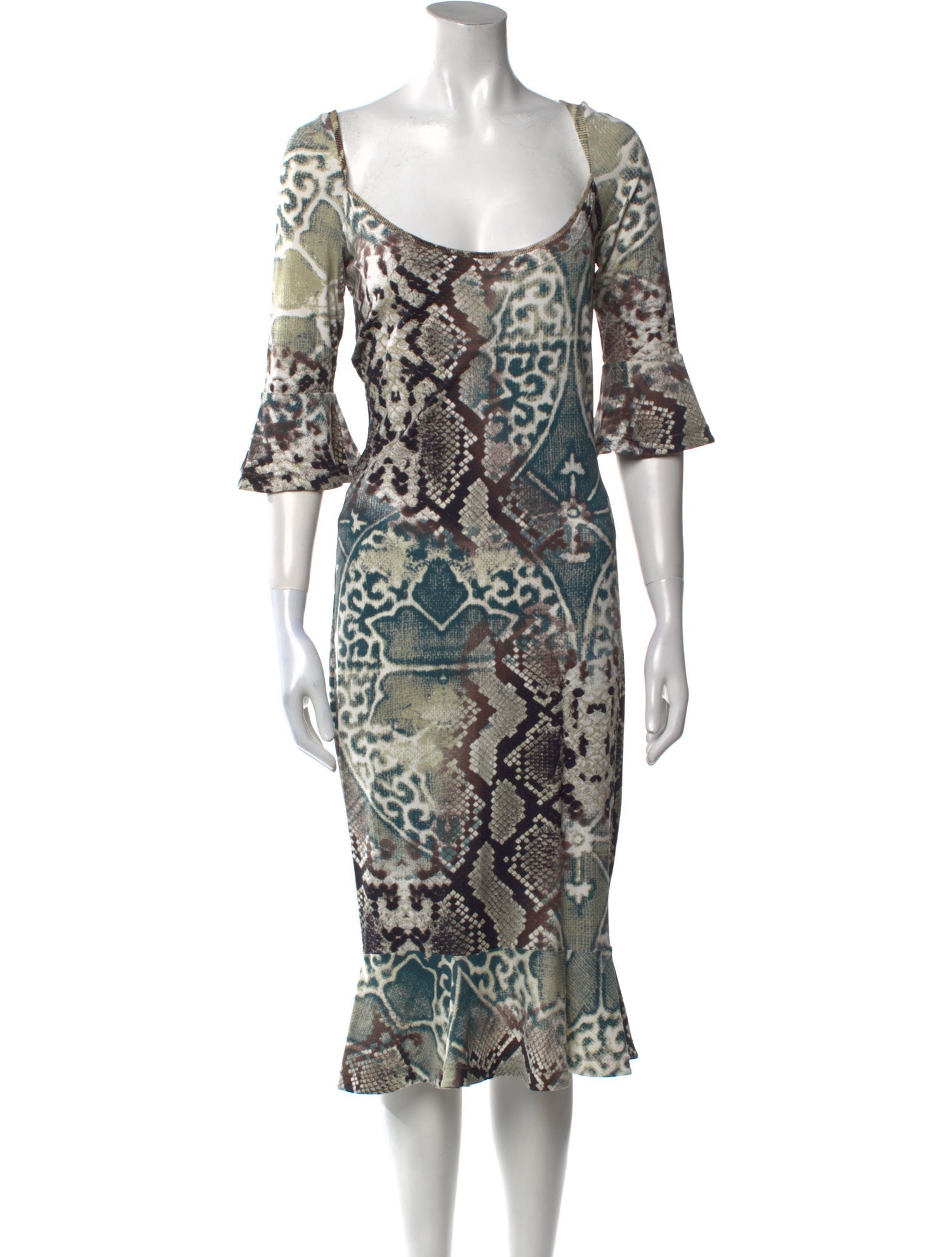 Just Cavalli Vintage Midi Length Dress