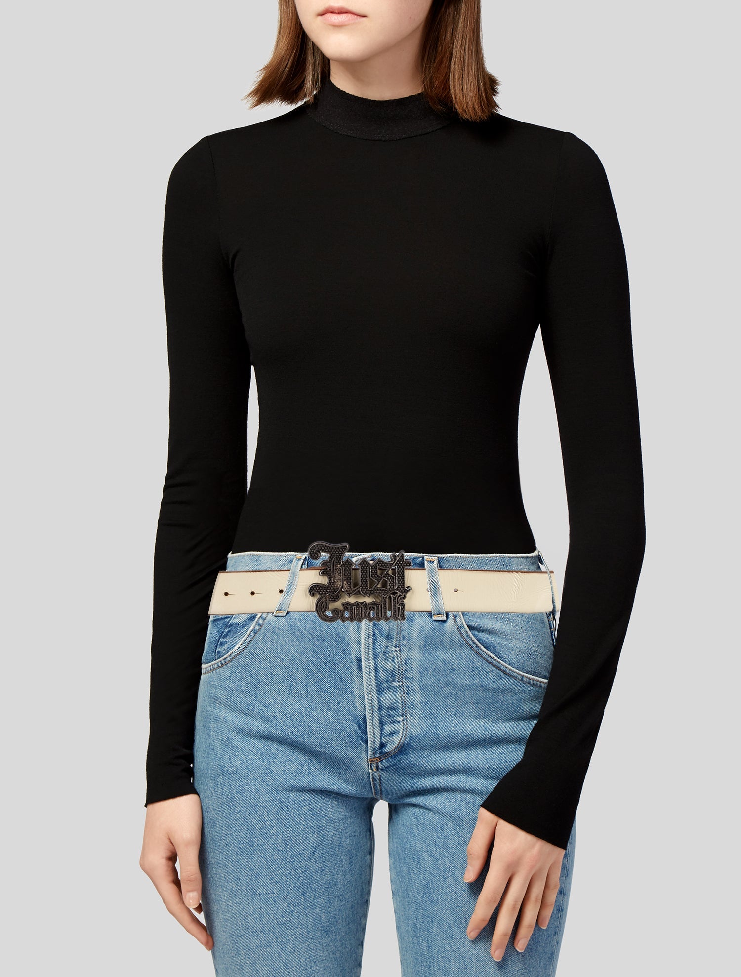 Just Cavalli Patent Leather Belt