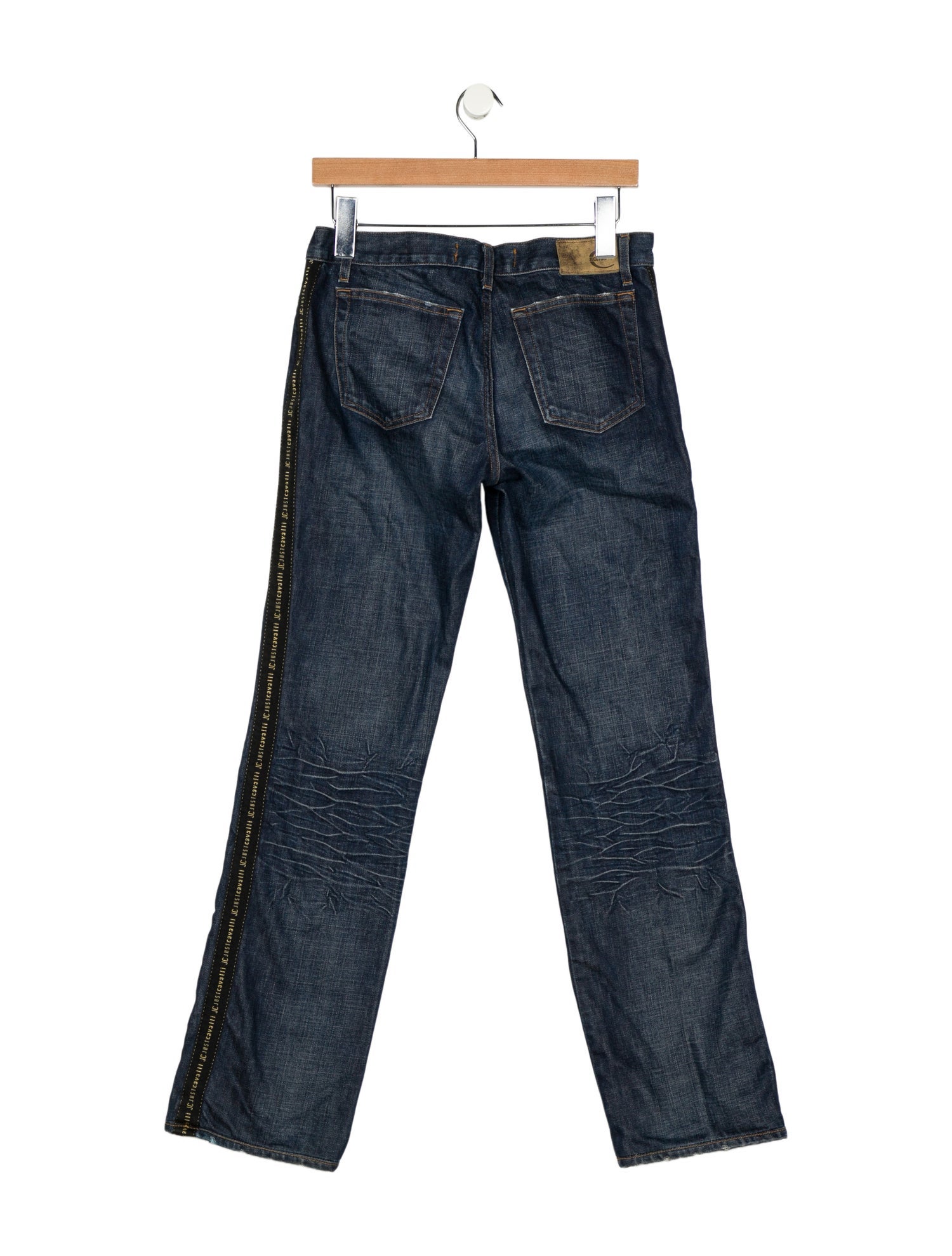 Just Cavalli Mid-Rise Straight Leg Jeans