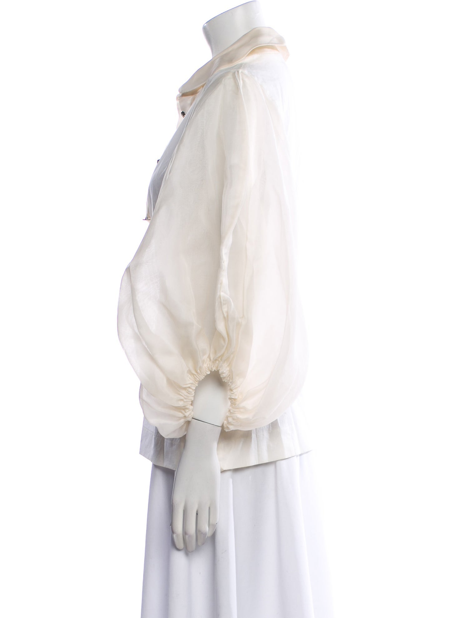 Just Cavalli Three-Quarter Sleeve Button-Up Top