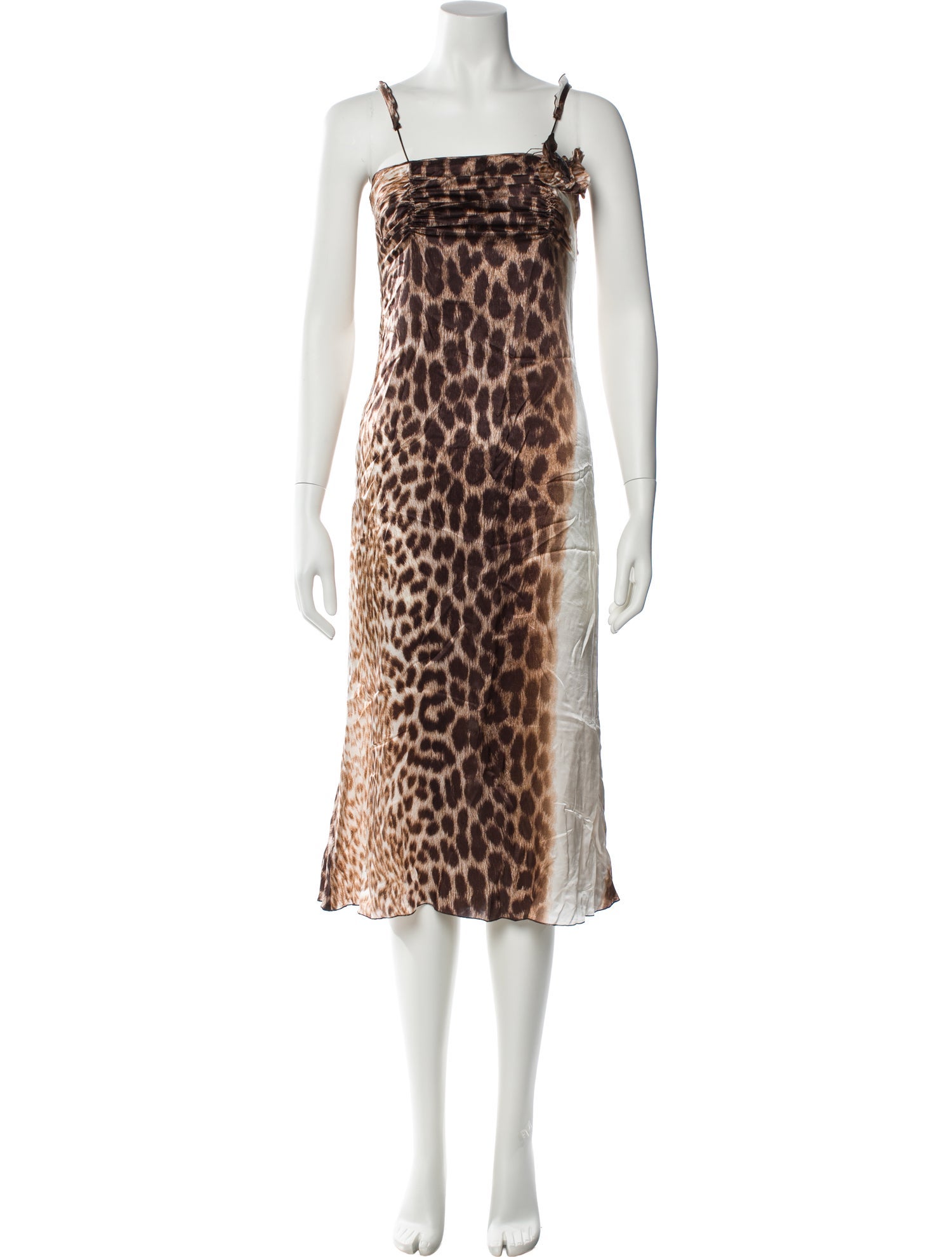 Just Cavalli Silk Midi Length Dress