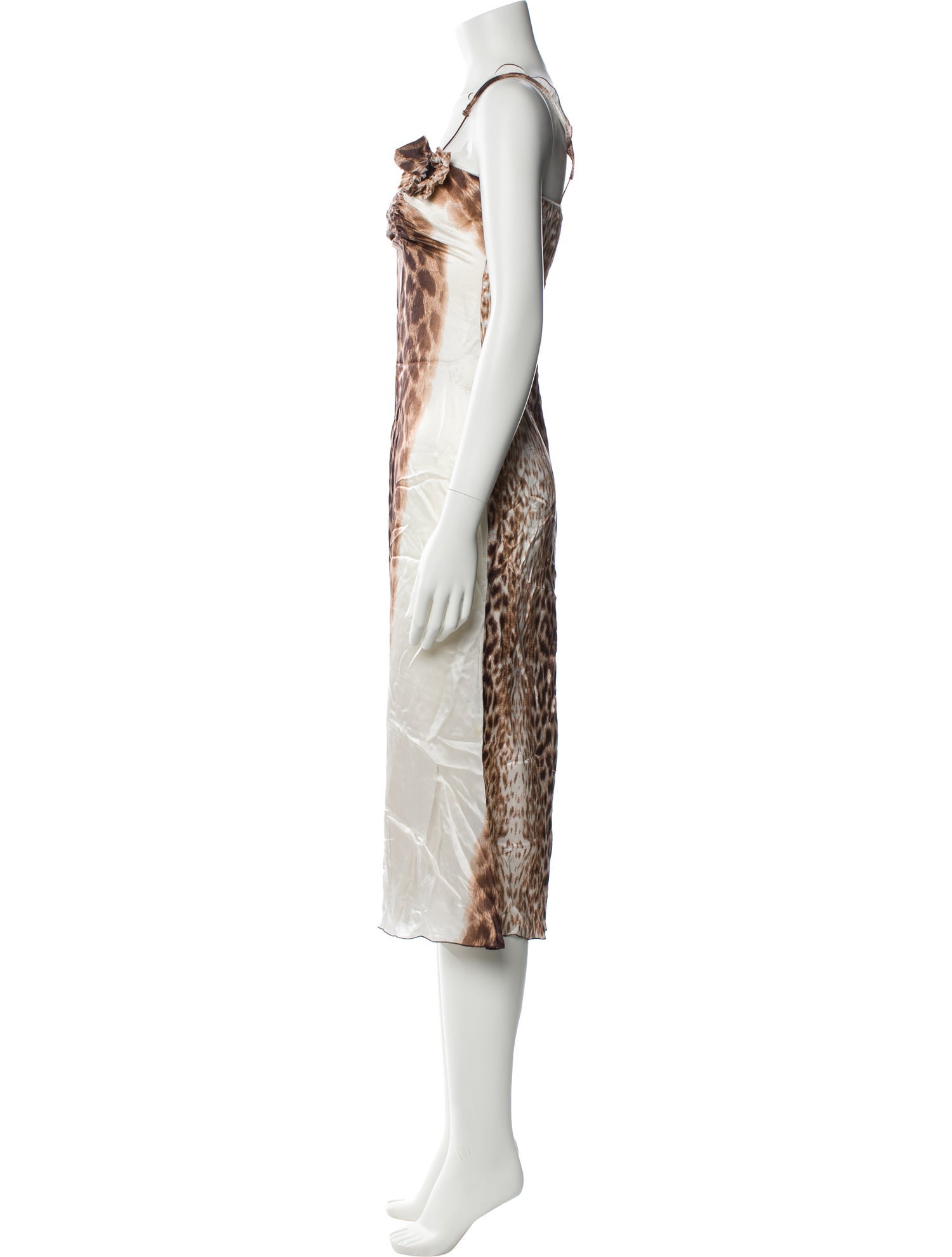 Just Cavalli Silk Midi Length Dress