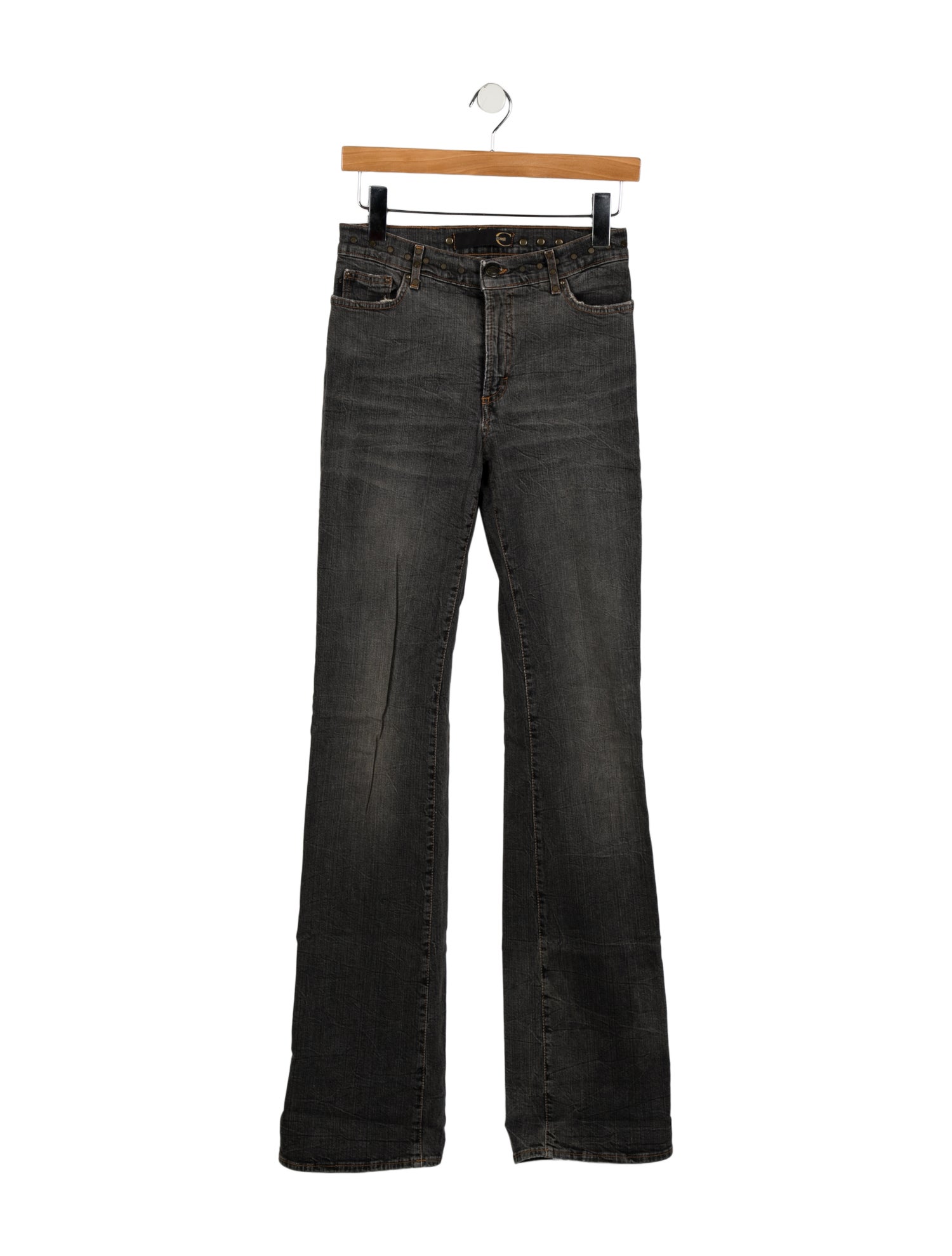 Just Cavalli Mid-Rise Wide Leg Jeans