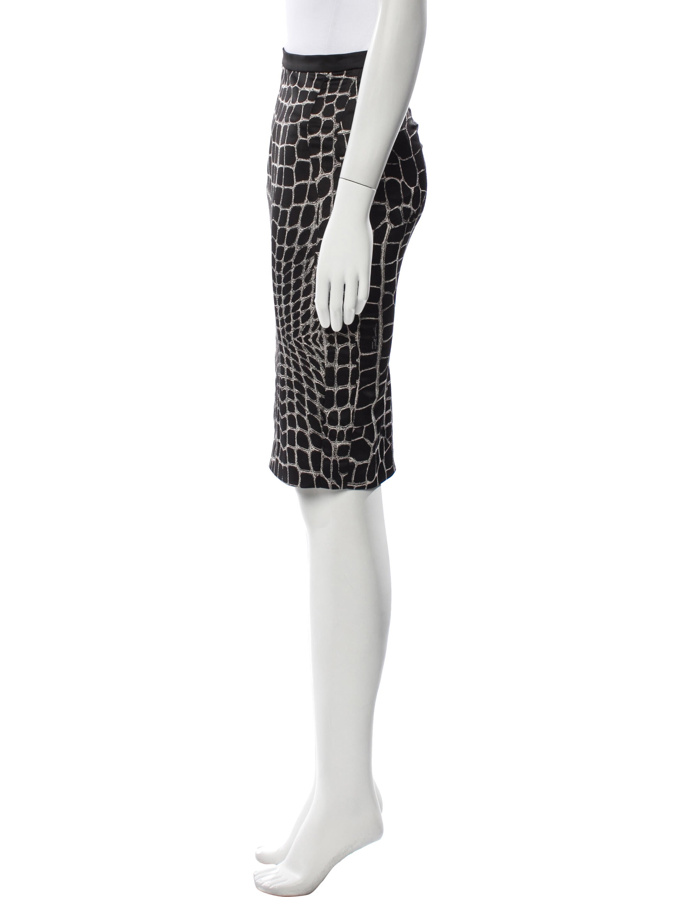 Just Cavalli Printed Knee-Length Skirt