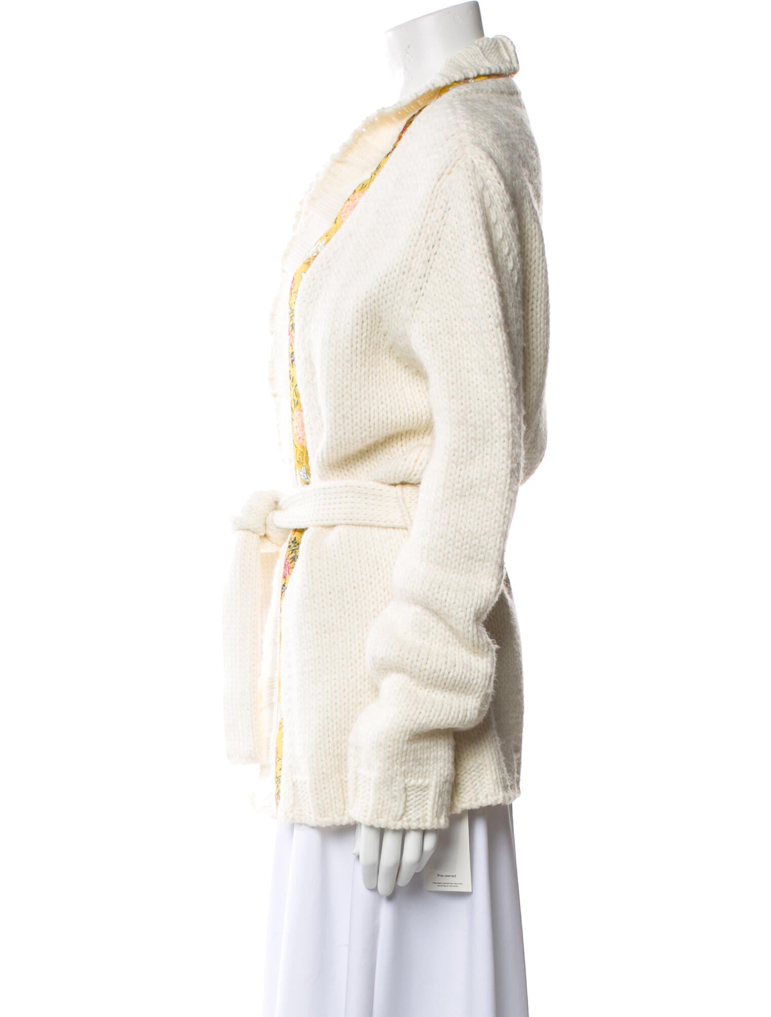 Just Cavalli Colorblock Pattern V-Neck Sweater