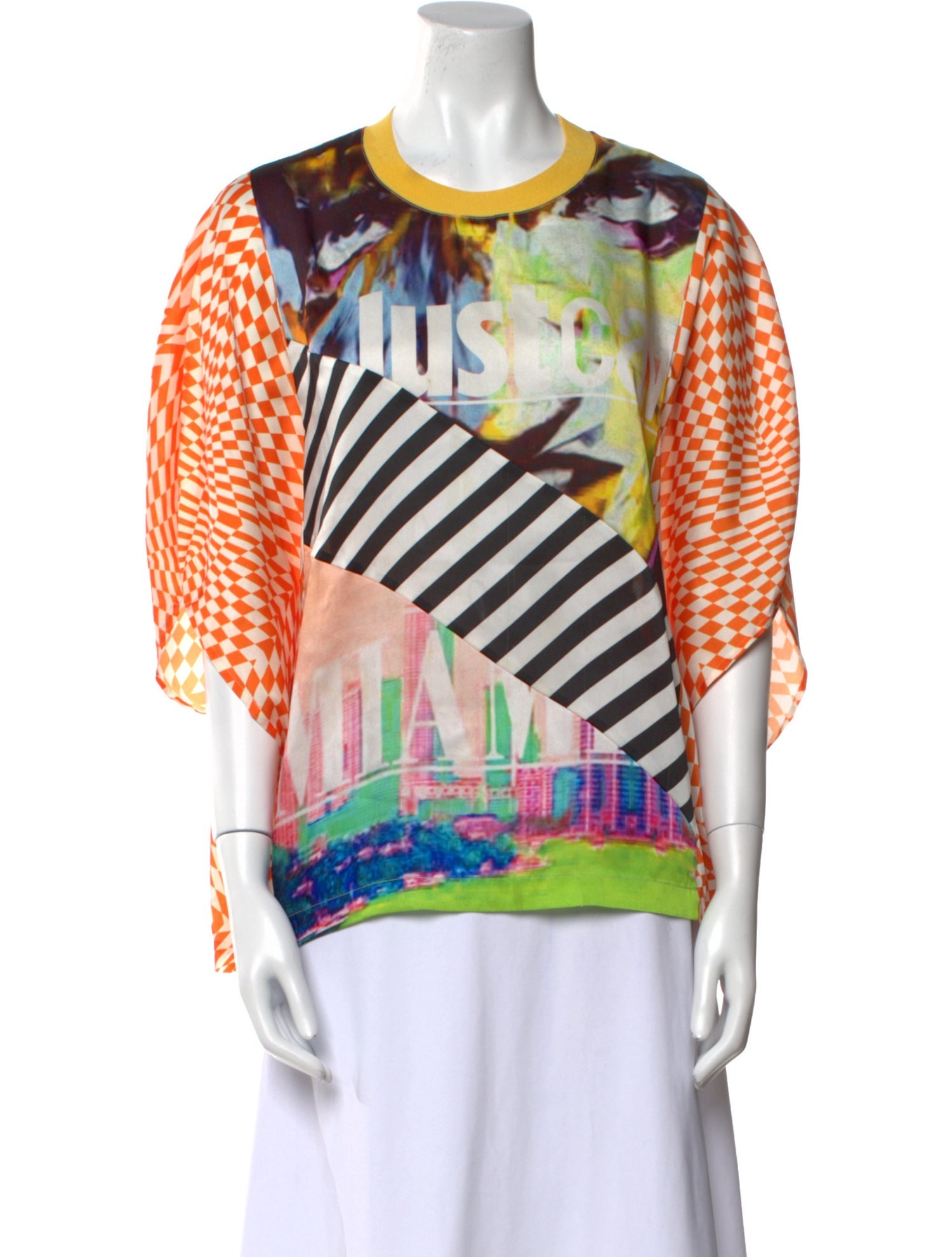 Just Cavalli Printed Crew Neck T-Shirt