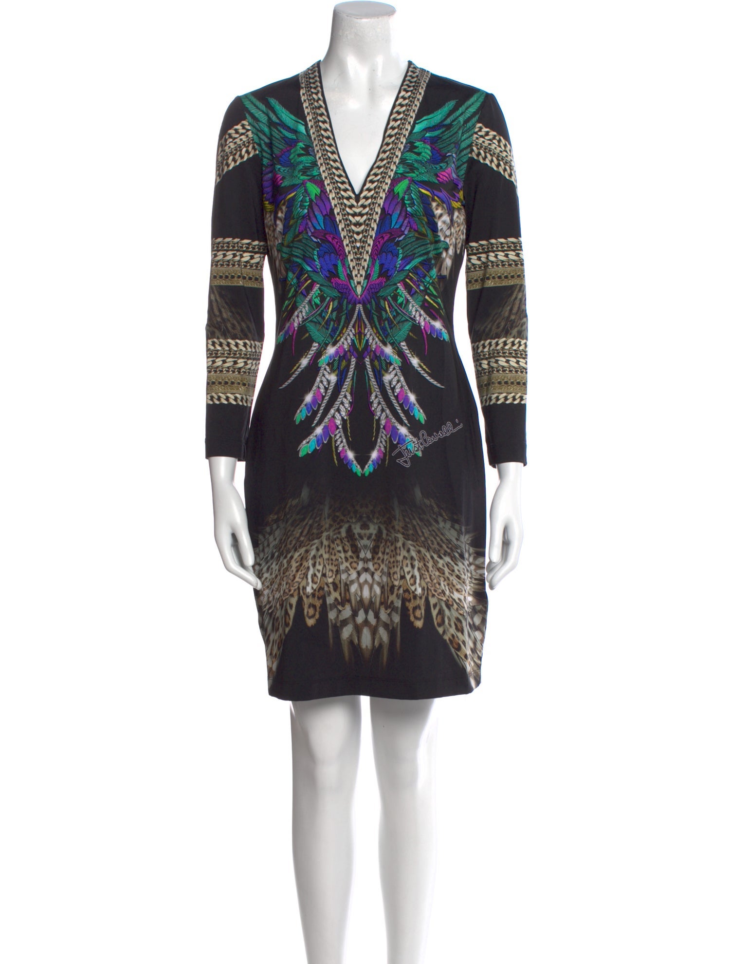 Just Cavalli Printed Mini Dress w/ Tags
