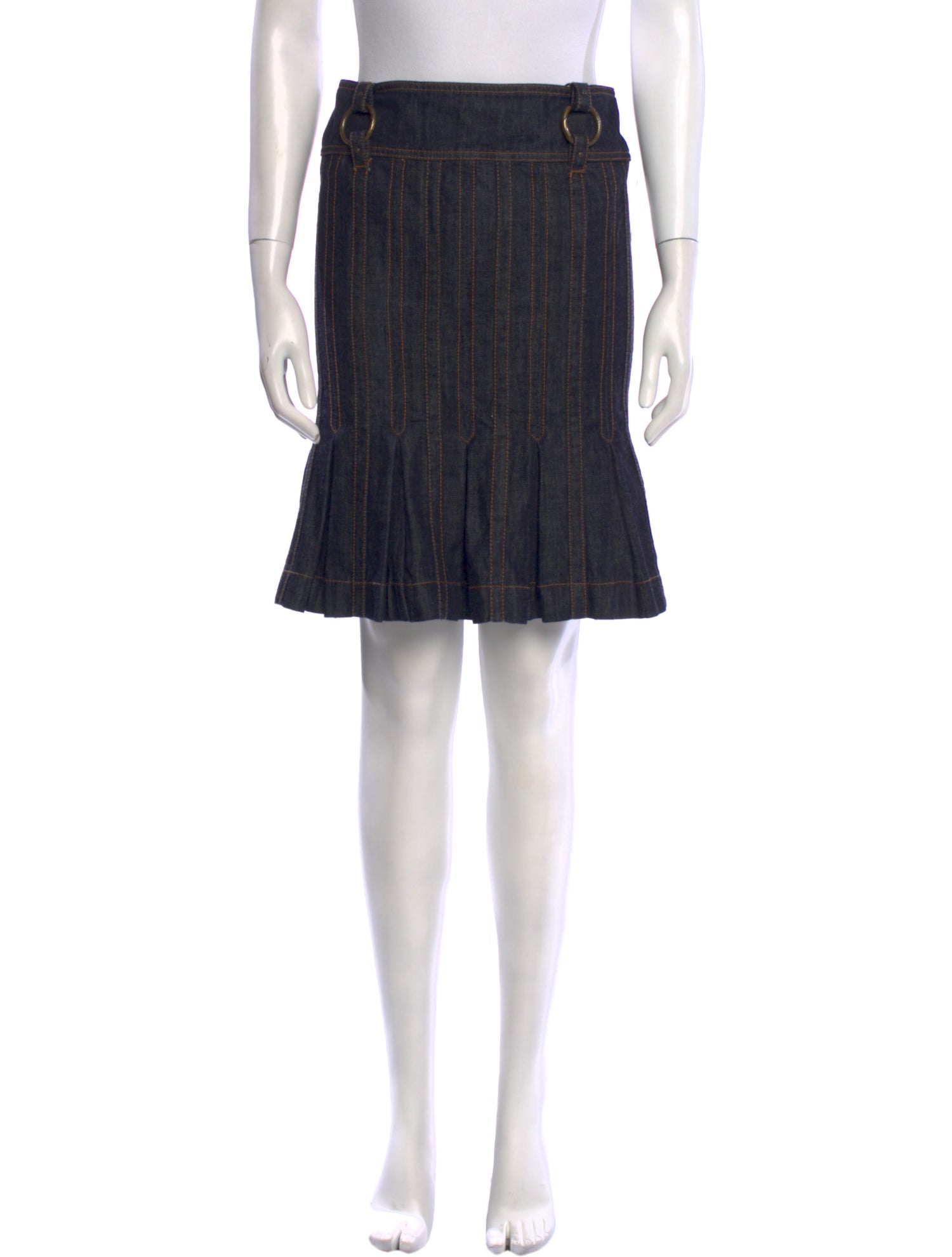 Just Cavalli Chain-Link Accents Knee-Length Skirt w/ Tags