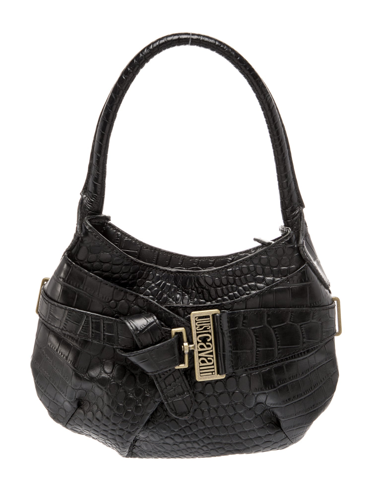 Just Cavalli Leather Shoulder Bag