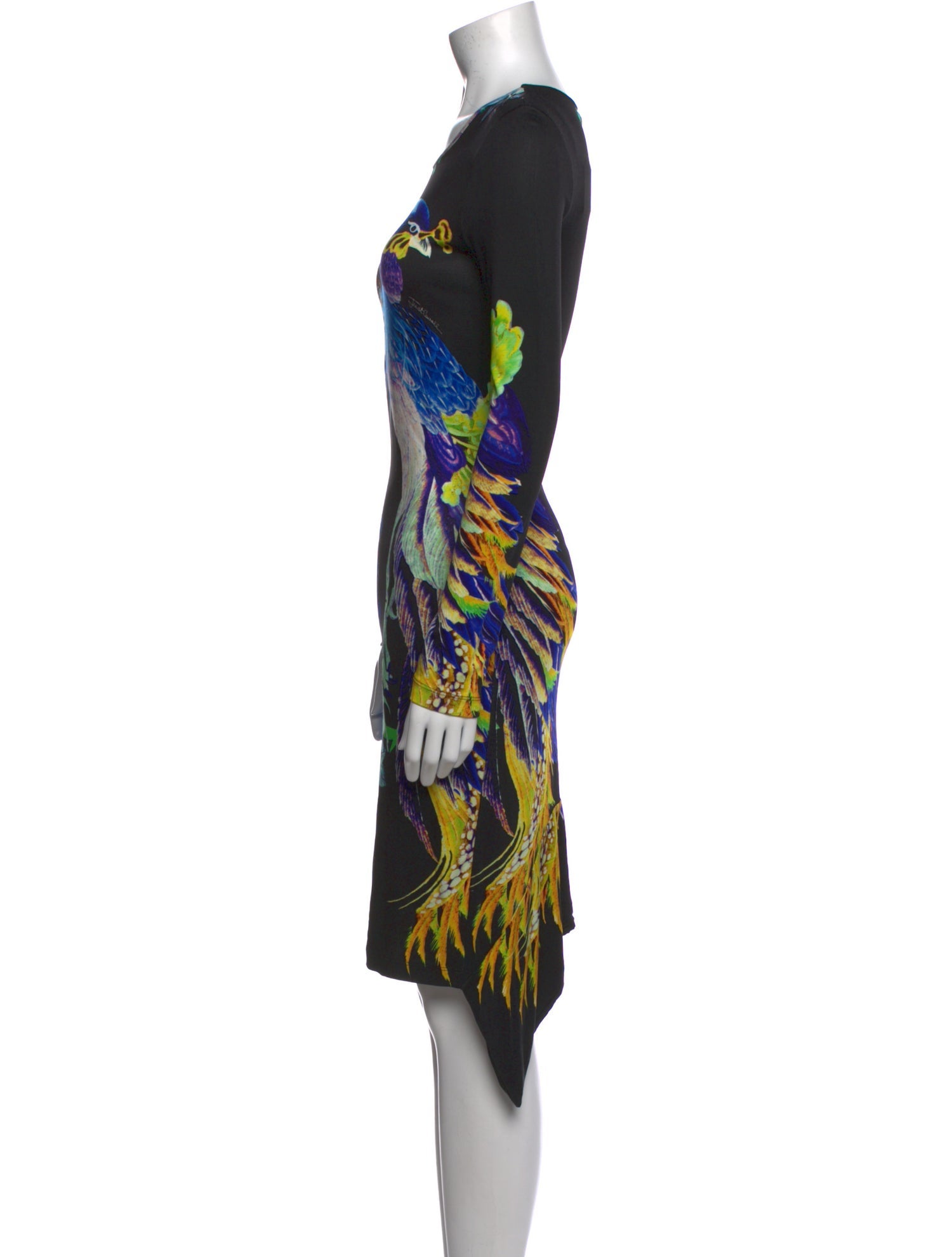 Just Cavalli Floral Print Midi Length Dress