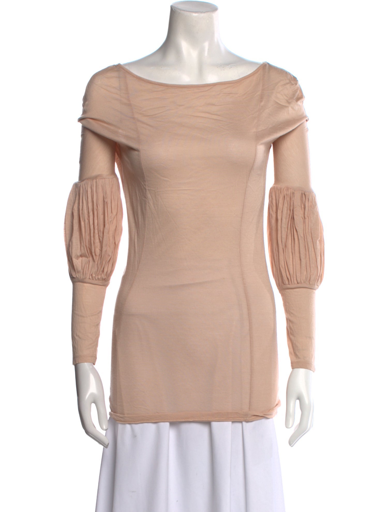 Just Cavalli Scoop Neck Three-Quarter Sleeve Top