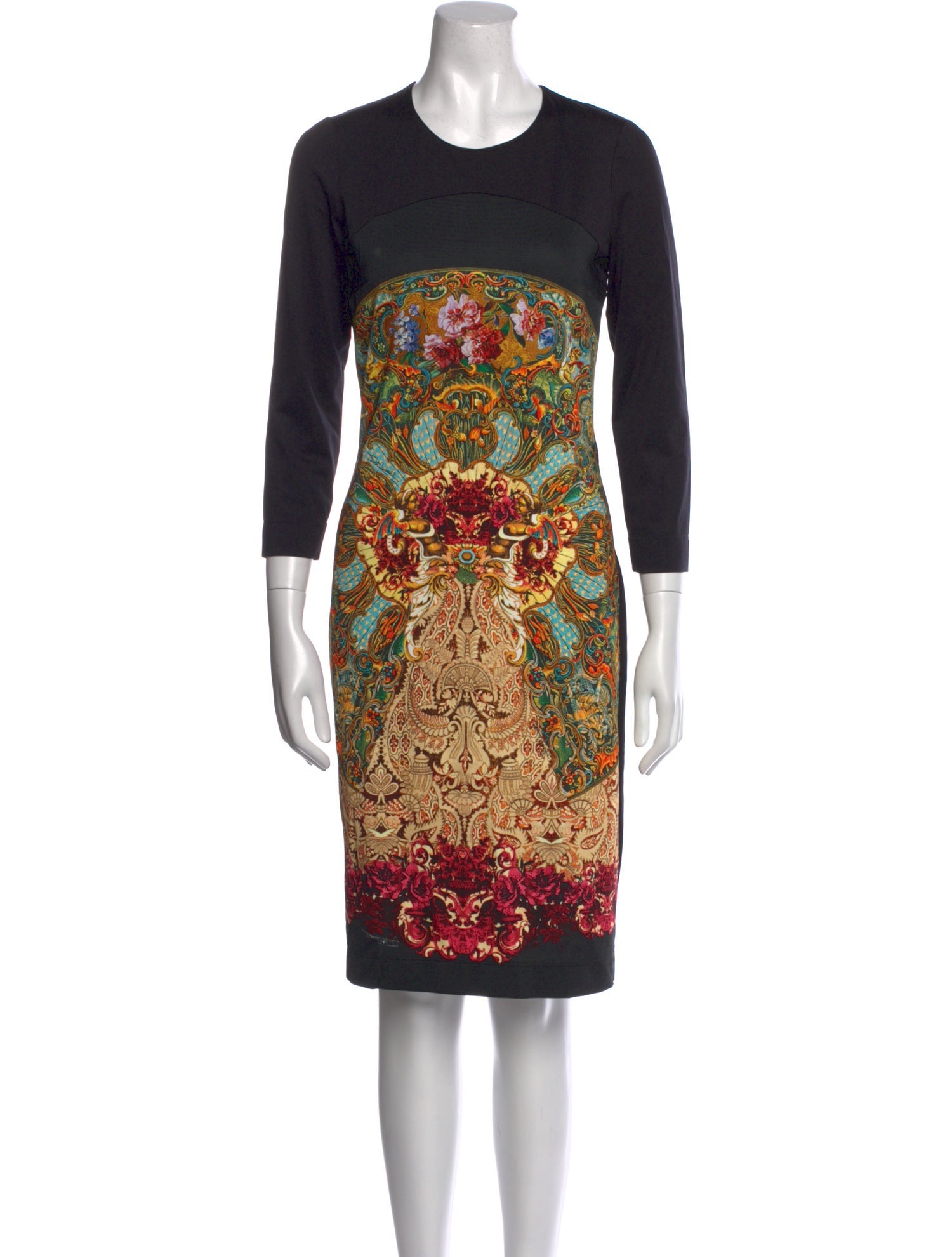 Just Cavalli Paisley Print Knee-Length Dress