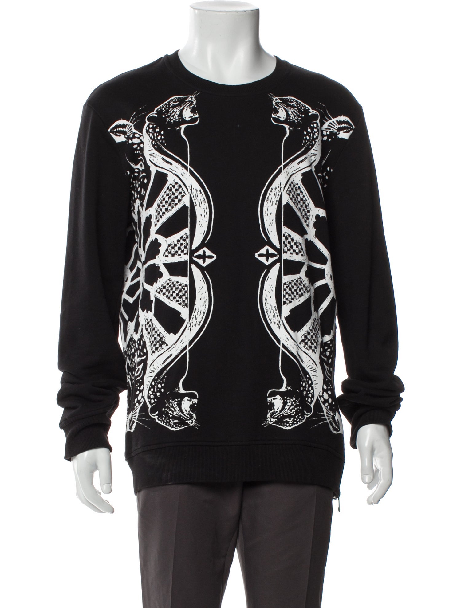Just Cavalli Graphic Print Crew Neck Sweatshirt
