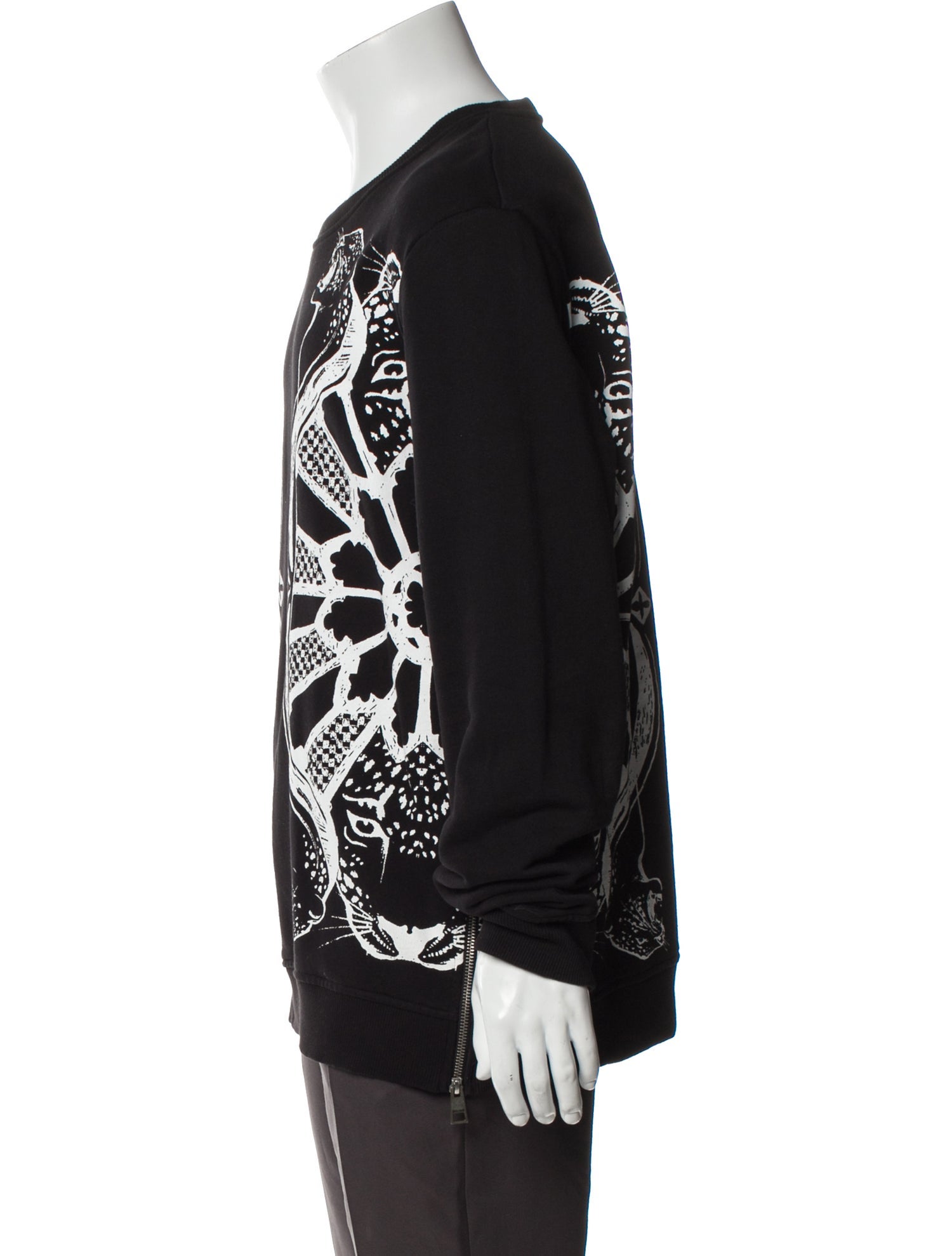 Just Cavalli Graphic Print Crew Neck Sweatshirt