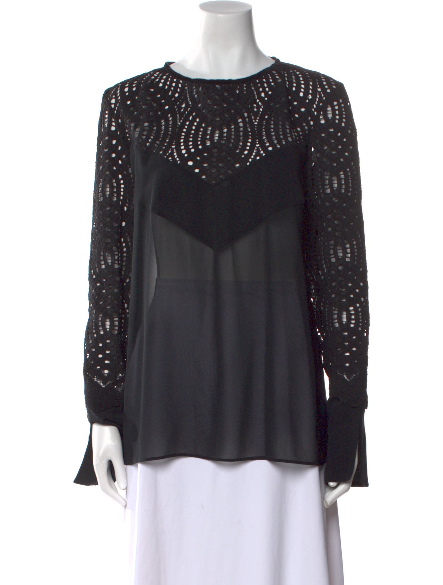 Just Cavalli Crew Neck Long Sleeve Blouse