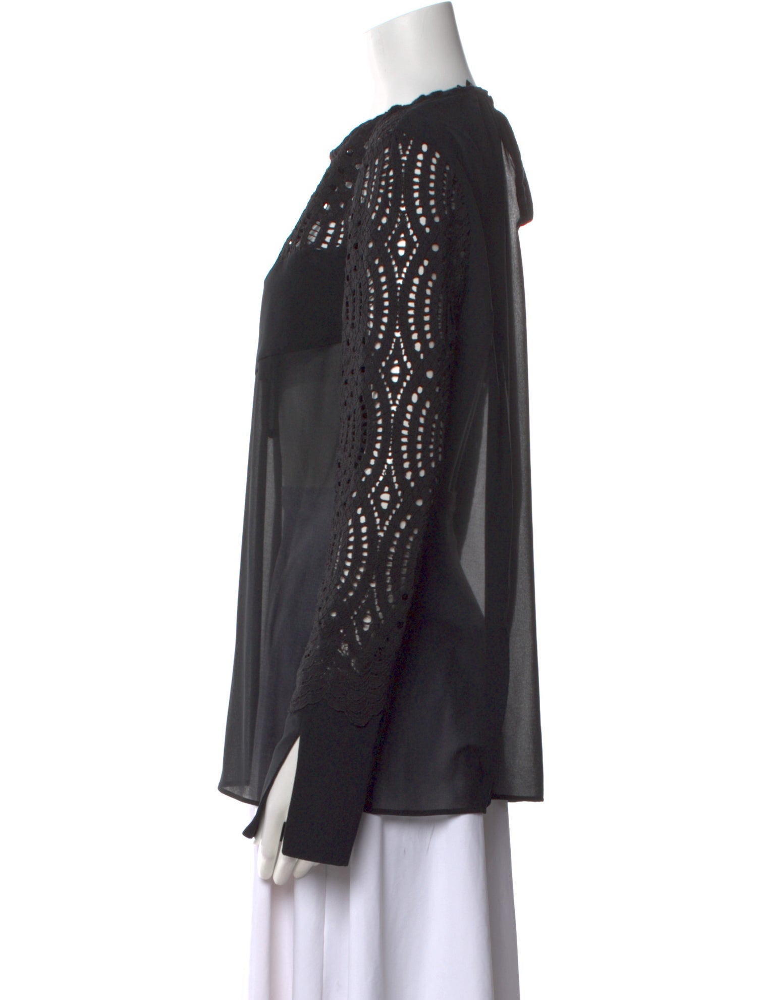 Just Cavalli Crew Neck Long Sleeve Blouse