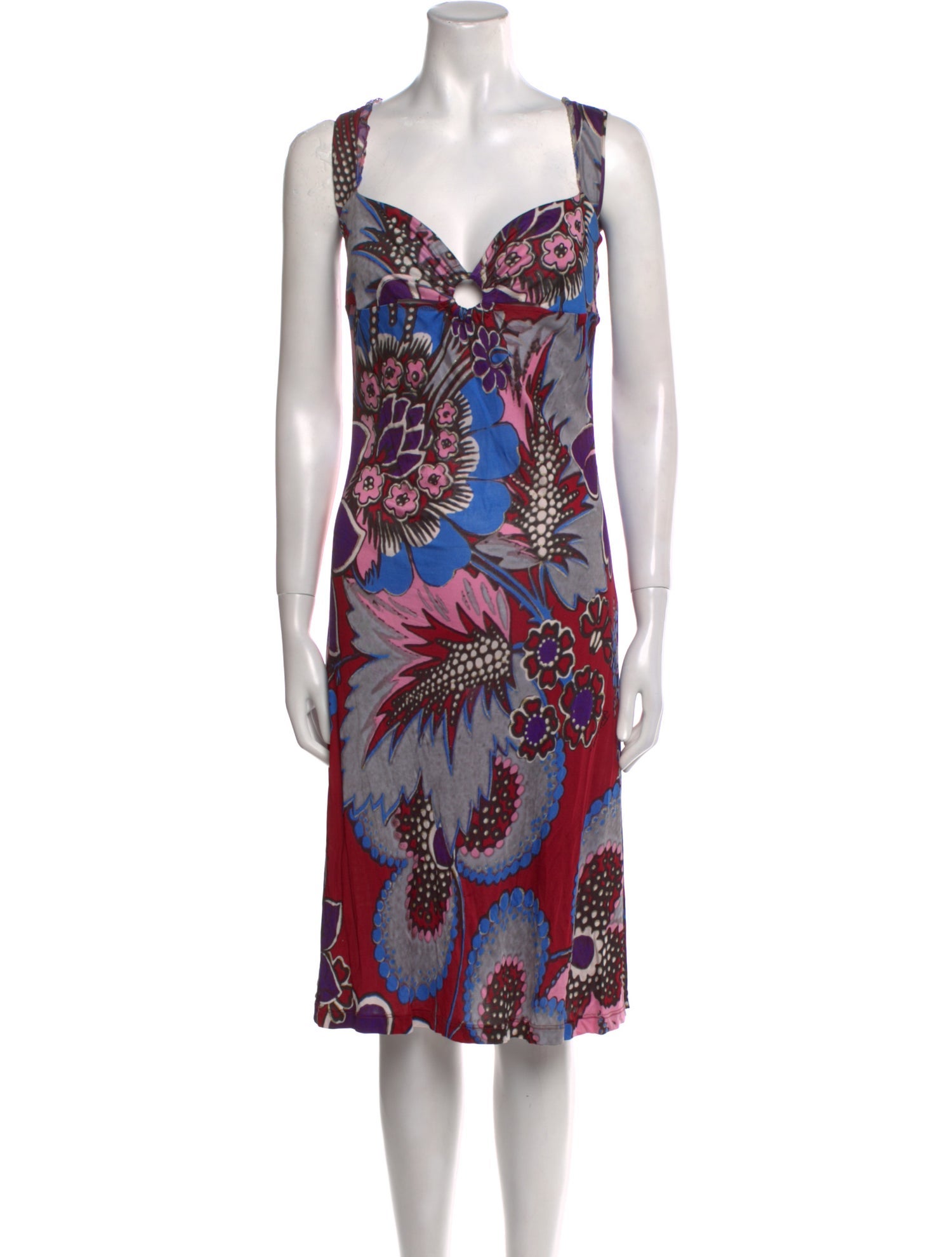 Just Cavalli Printed Midi Length Dress