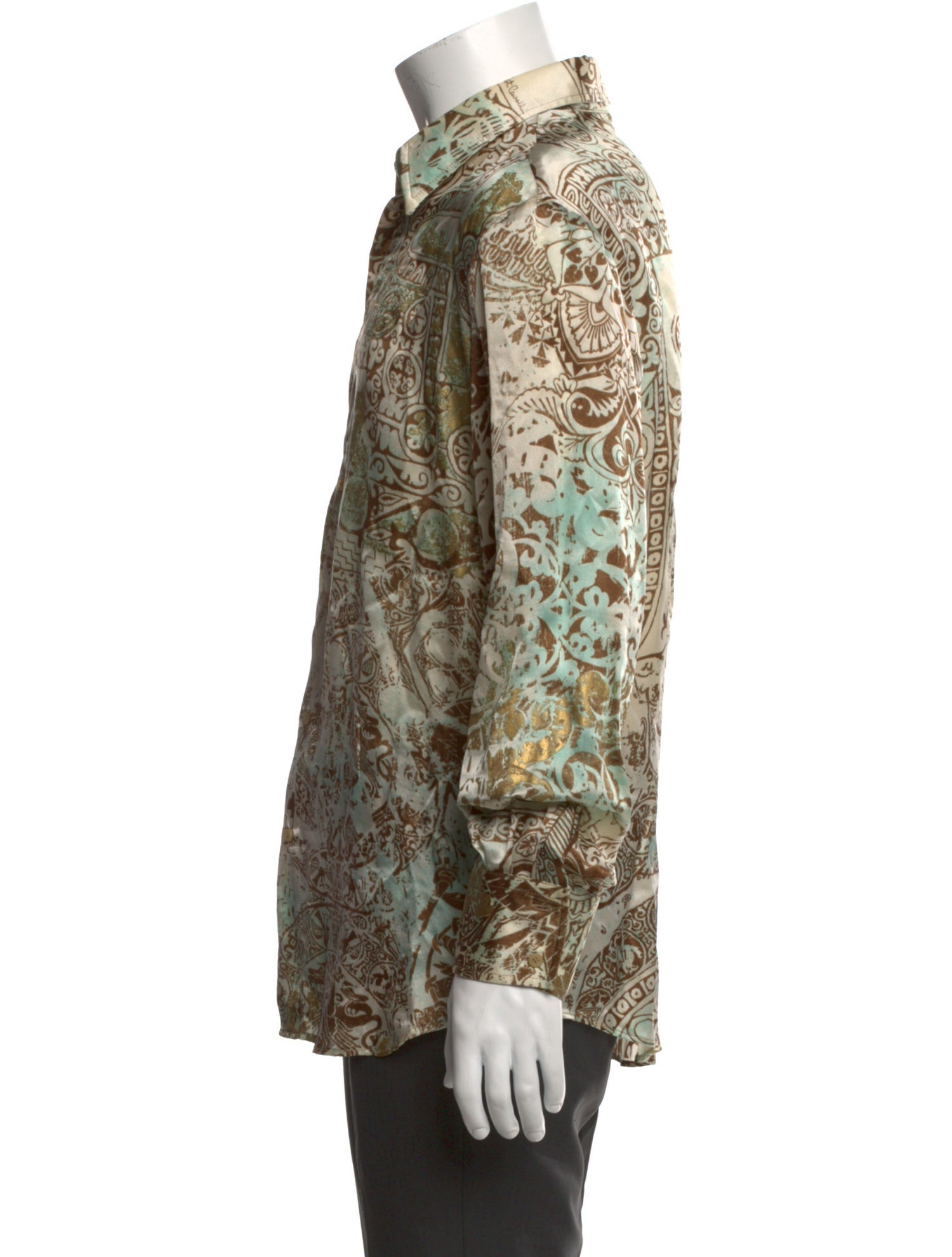 Just Cavalli Silk Printed Shirt