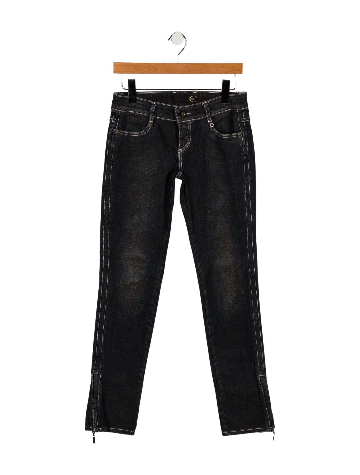 Just Cavalli Low-Rise Straight Leg Jeans