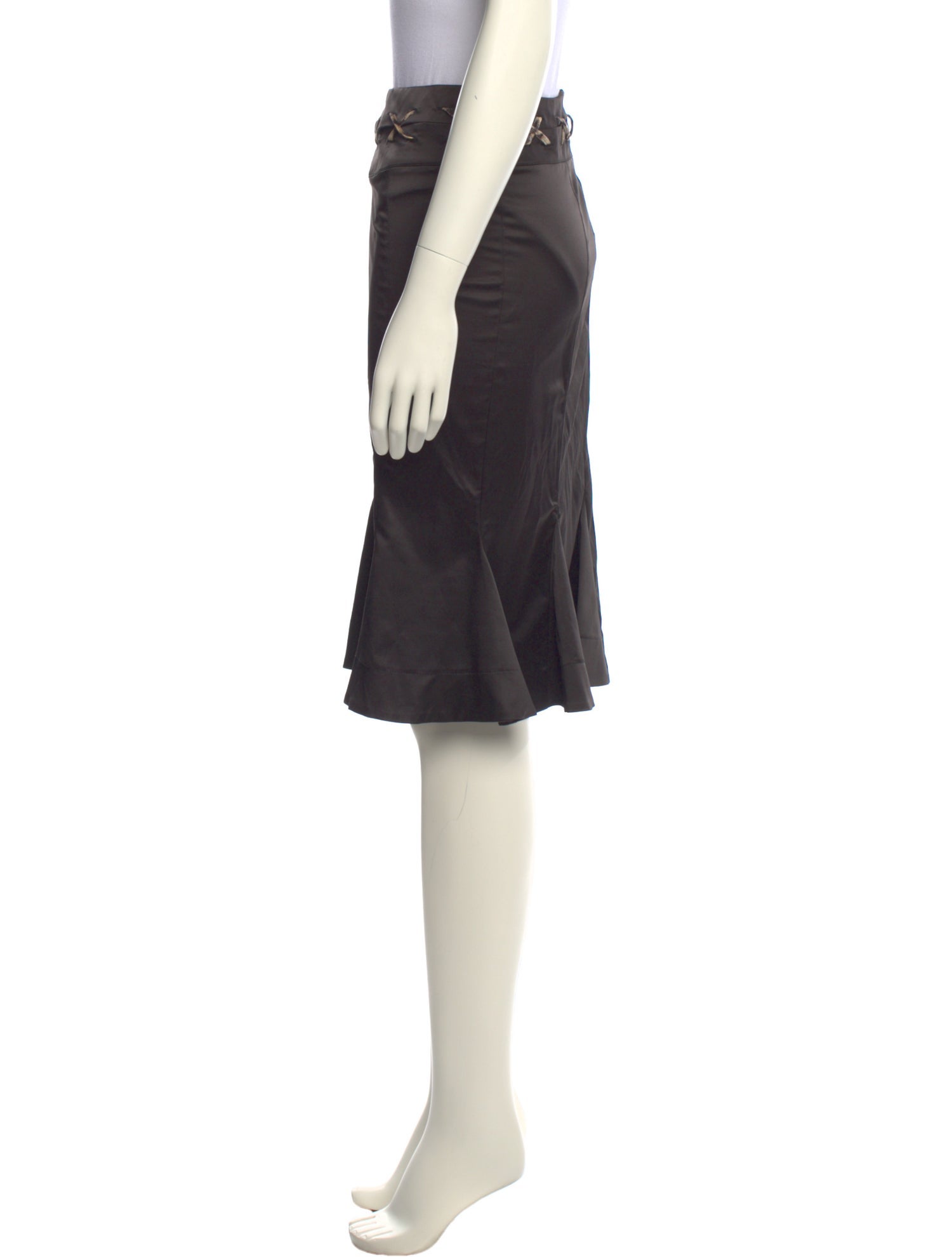 Just Cavalli Ruffle Embellishment Knee-Length Skirt