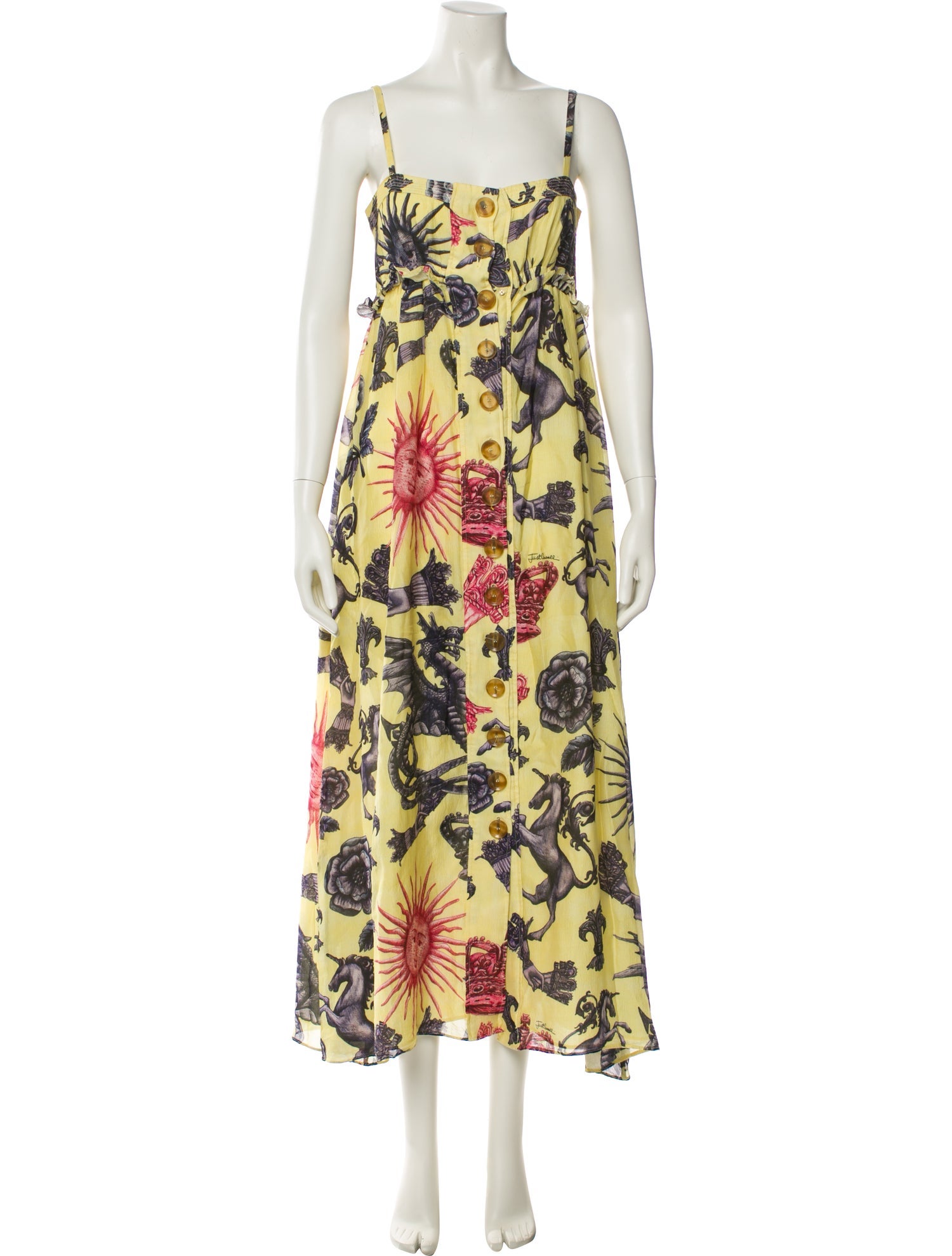 Just Cavalli Silk Long Dress