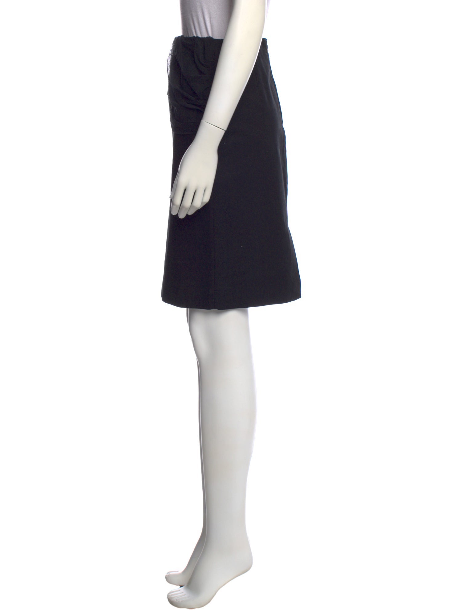 Just Cavalli Mesh Accents Knee-Length Skirt