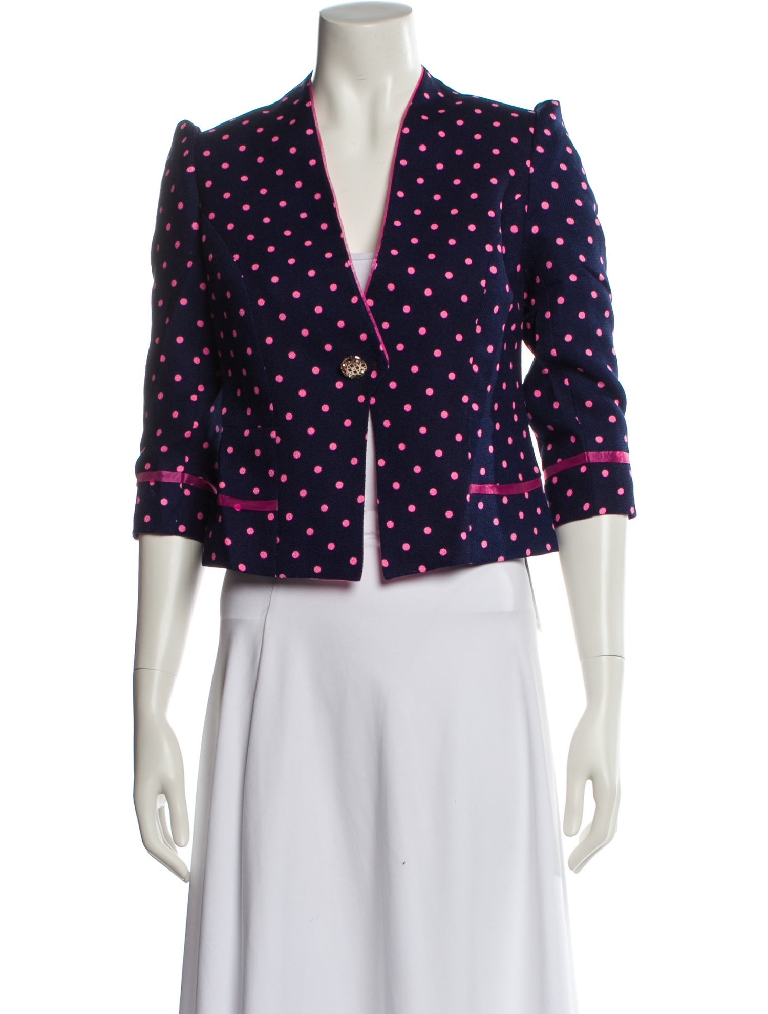 Just Cavalli Vintage Polka Dot Print Blazer