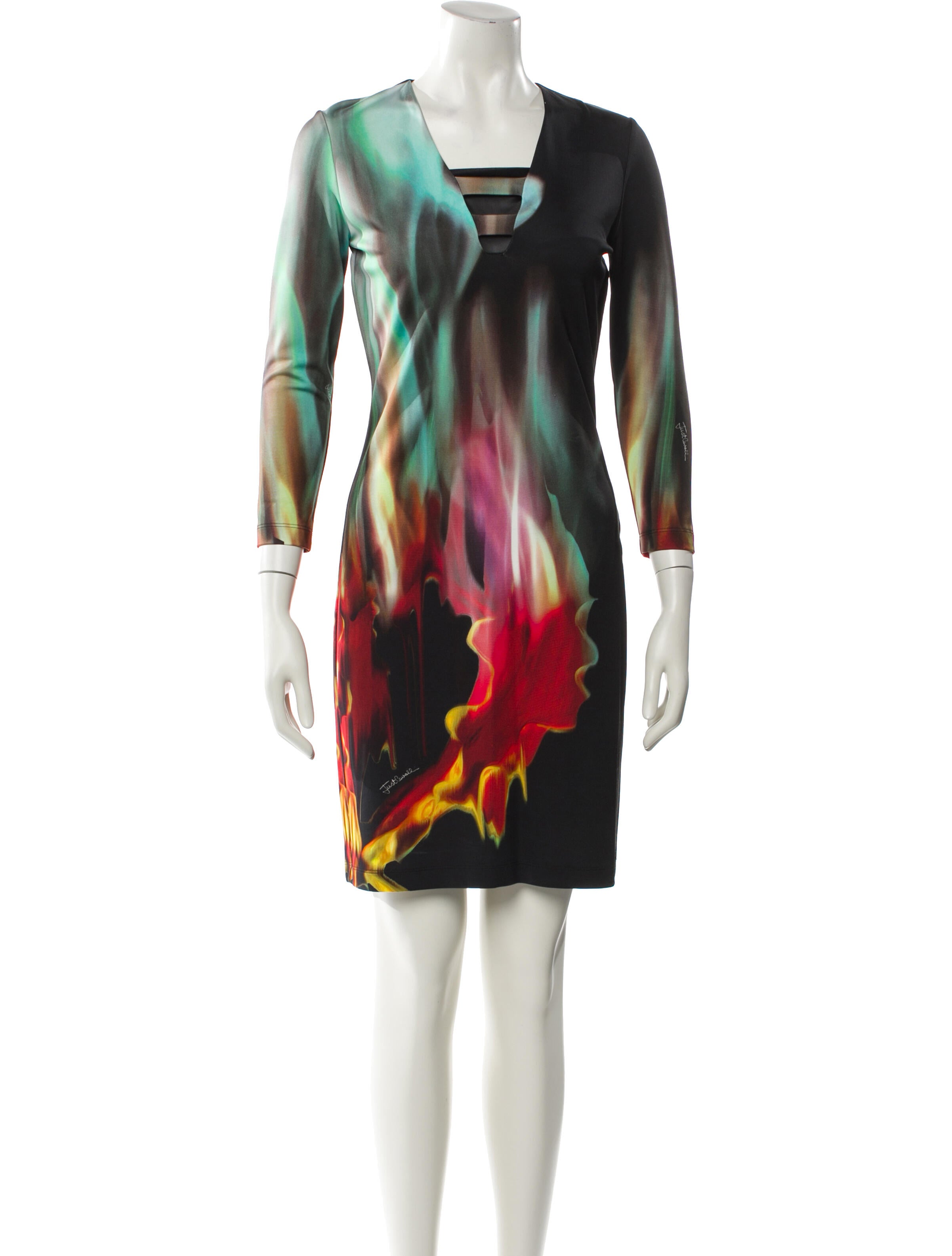 Just Cavalli Printed Mini Dress