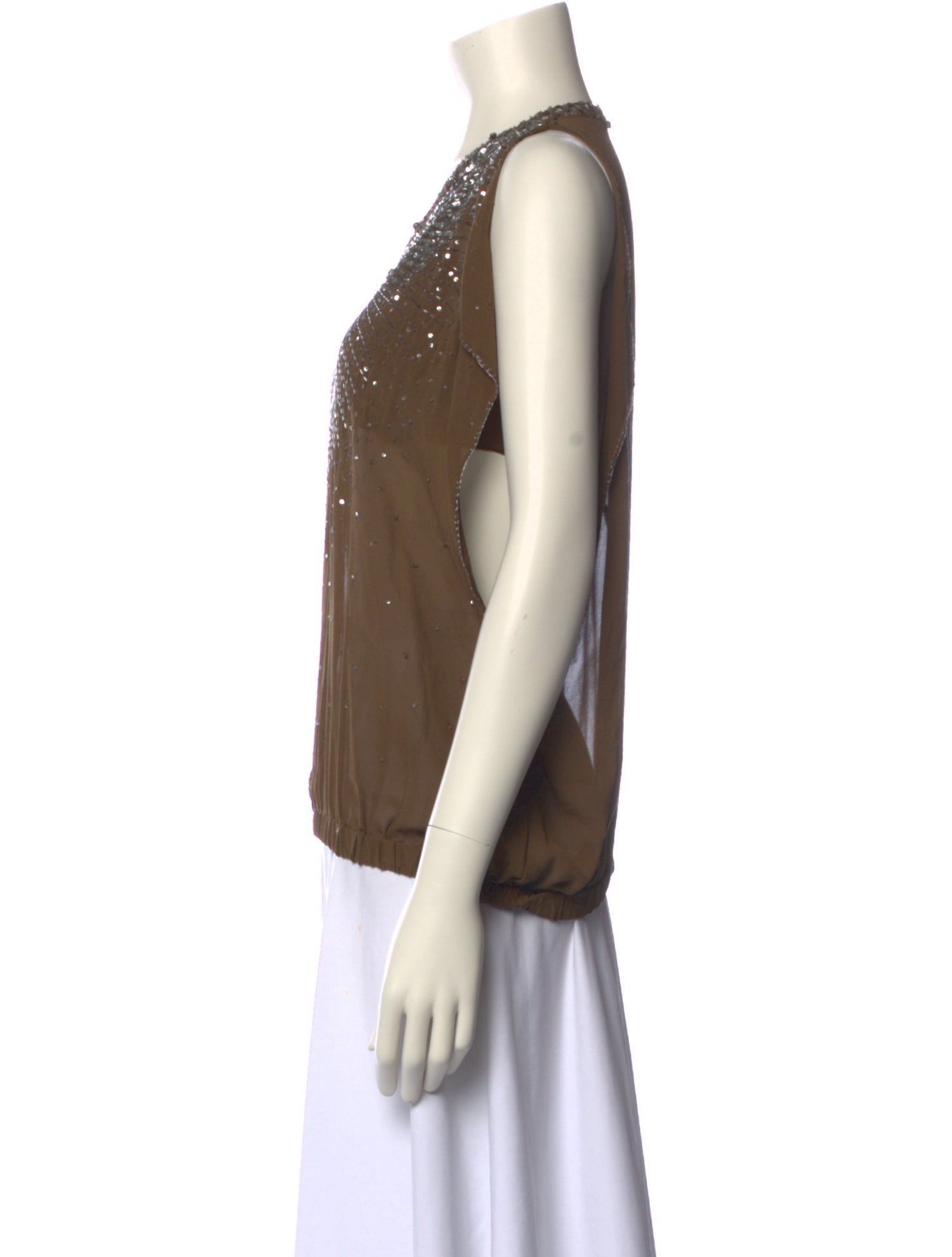 Just Cavalli Silk V-Neck Top