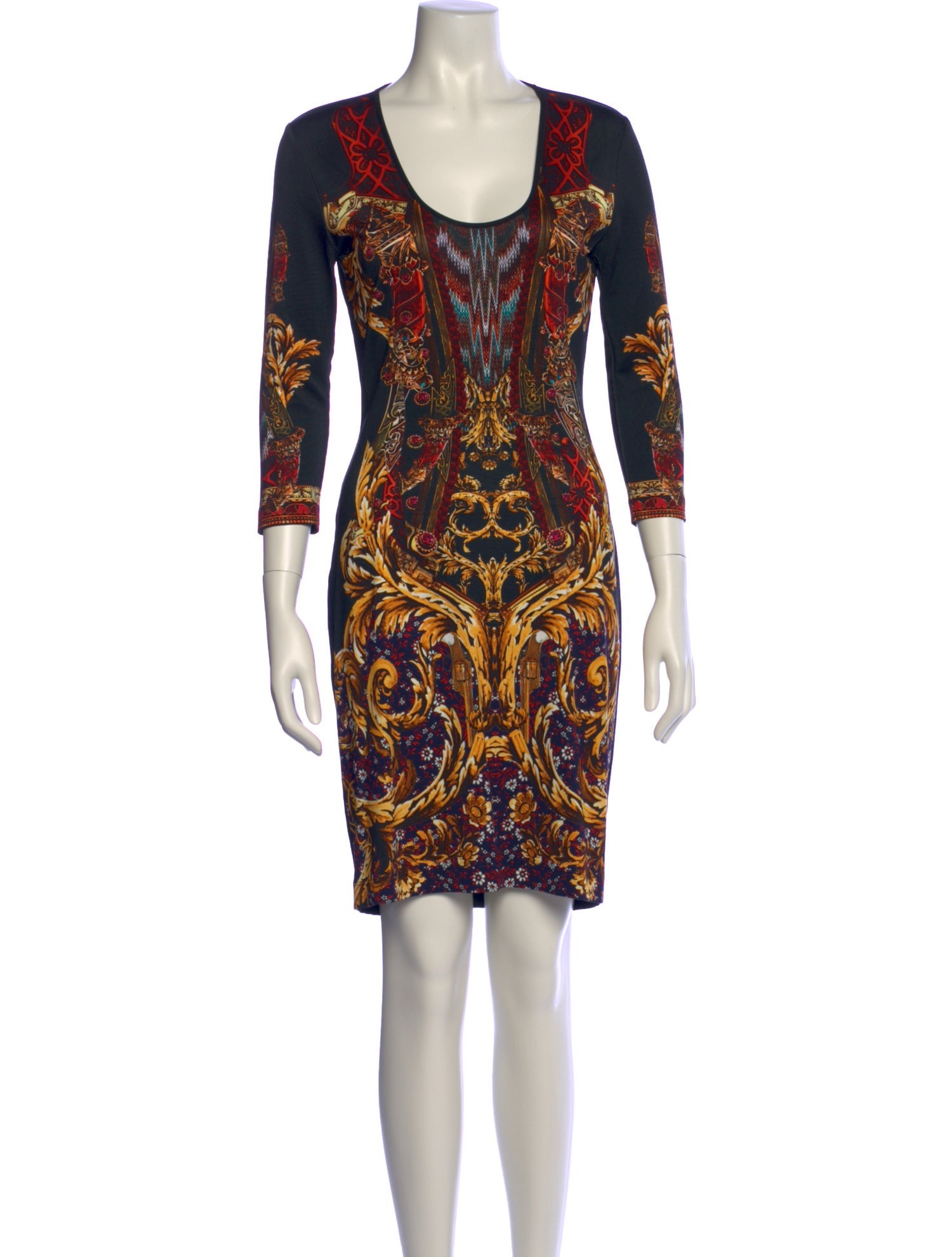 Just Cavalli Paisley Print Knee-Length Dress