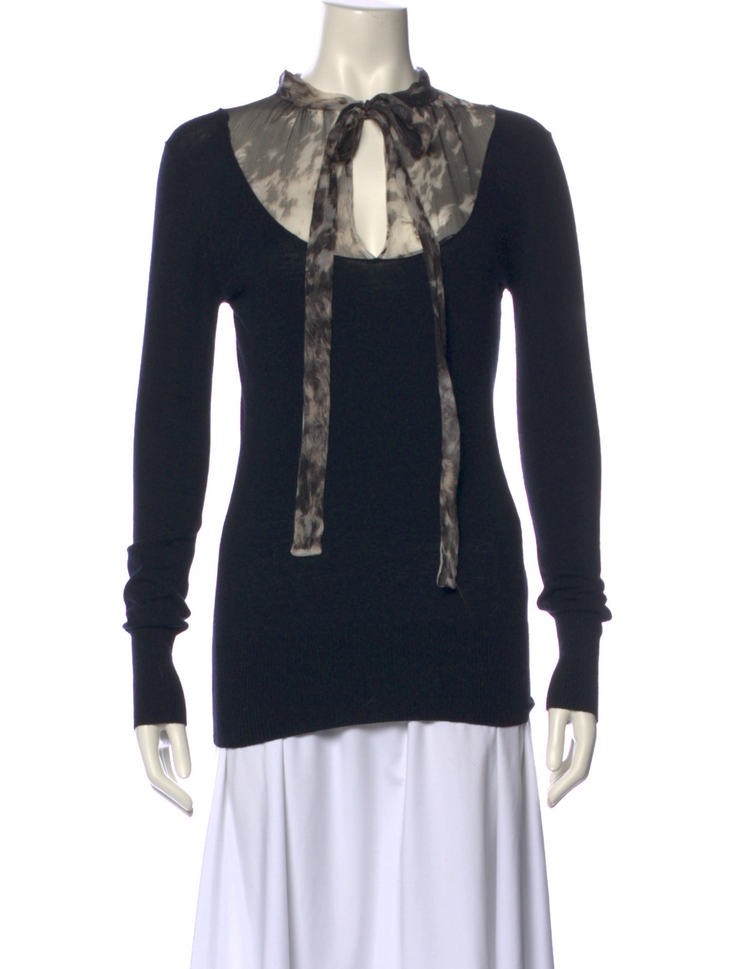 Just Cavalli Mock Neck Long Sleeve Top