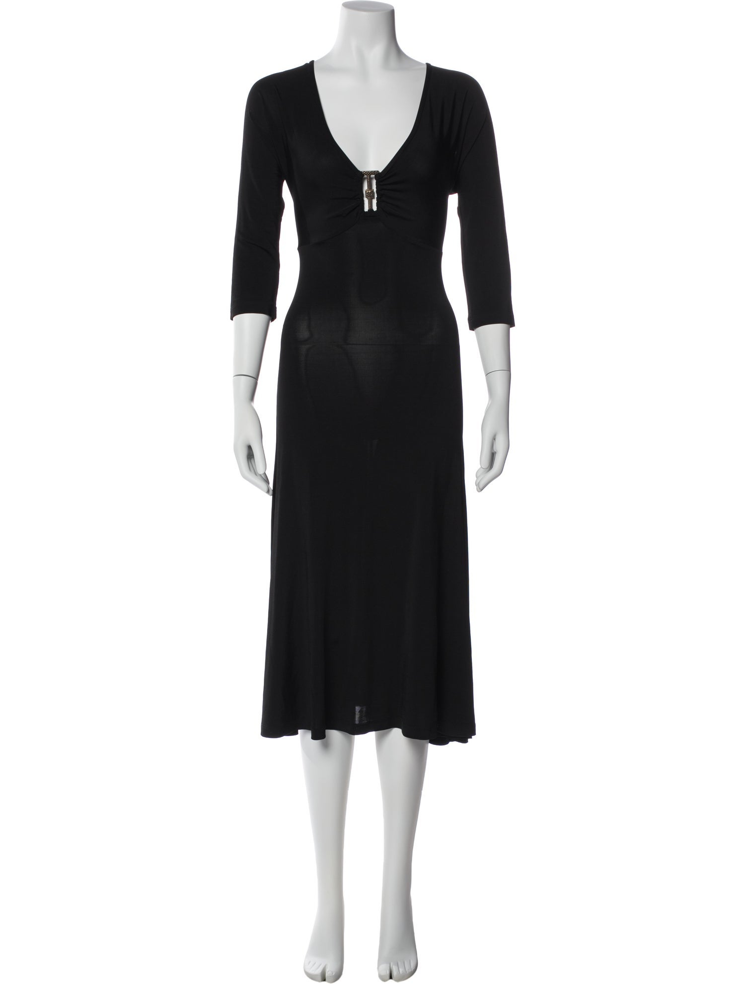 Just Cavalli V-Neck Midi Length Dress w/ Tags