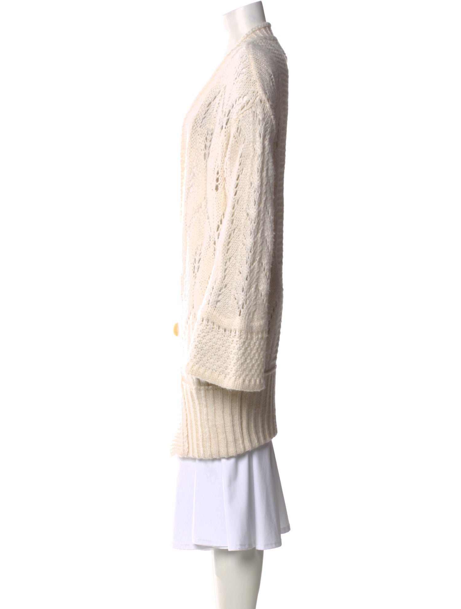 Just Cavalli Wool Open Front Sweater
