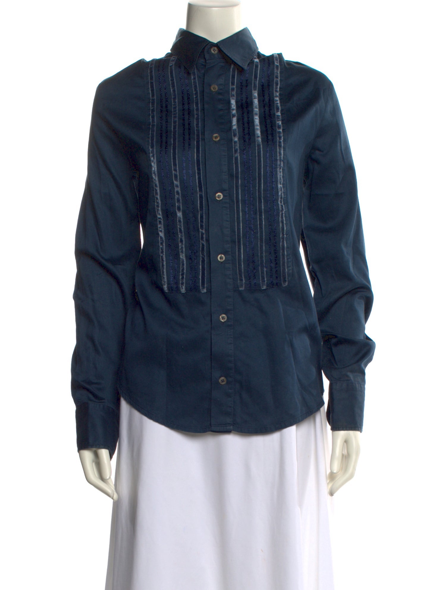 Just Cavalli Long Sleeve Button-Up Top