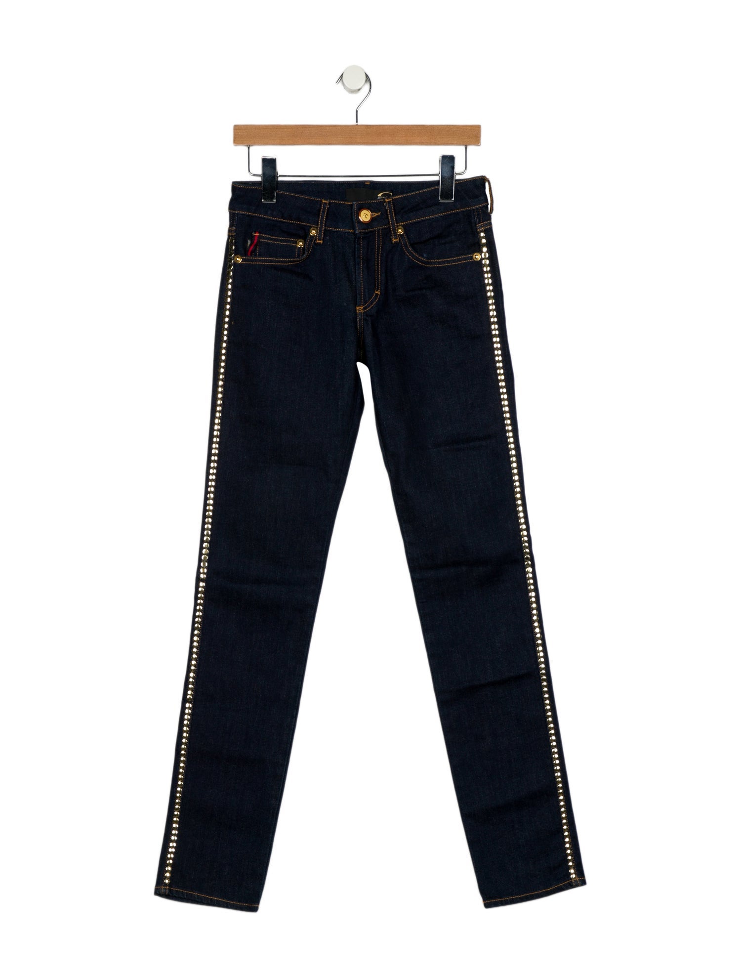 Just Cavalli Mid-Rise Straight Leg Jeans