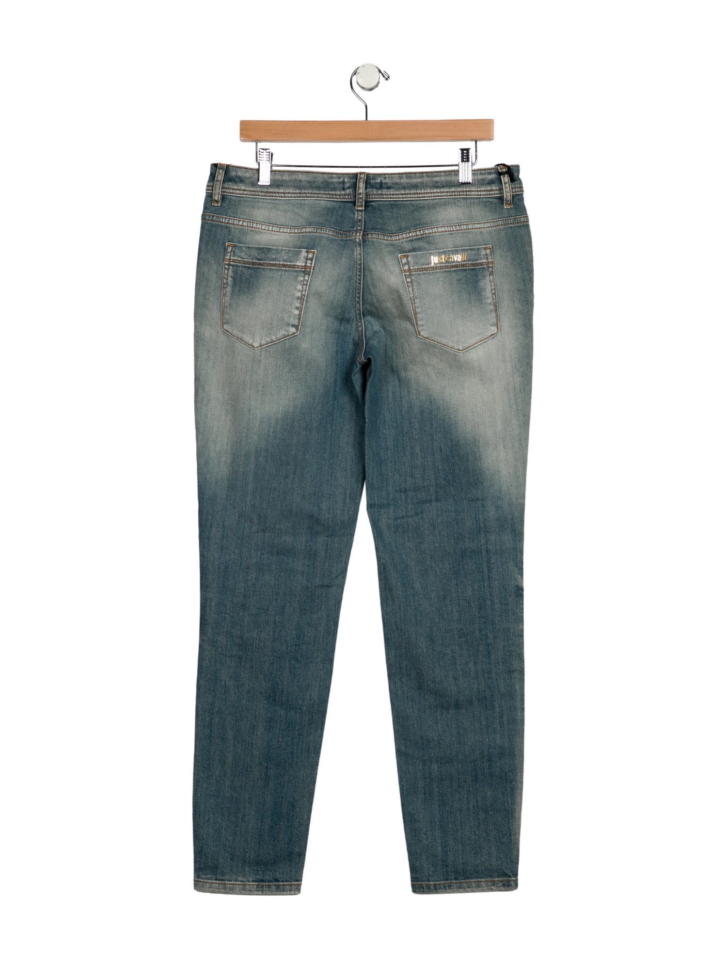 Just Cavalli Mid-Rise Straight Leg Jeans w/ Tags