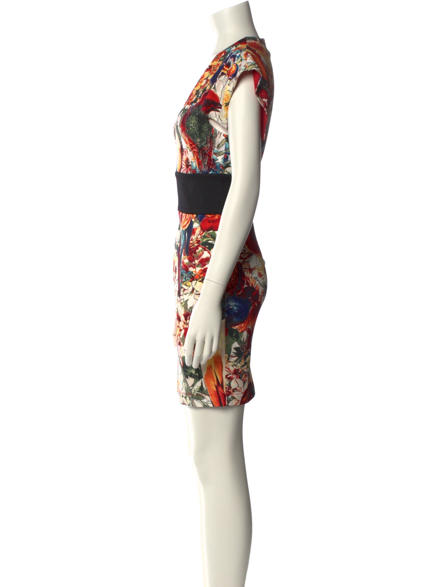 Just Cavalli Floral Print Mini Dress