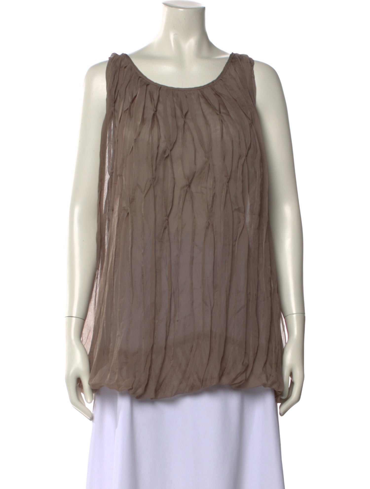 Just Cavalli Scoop Neck Sleeveless Blouse